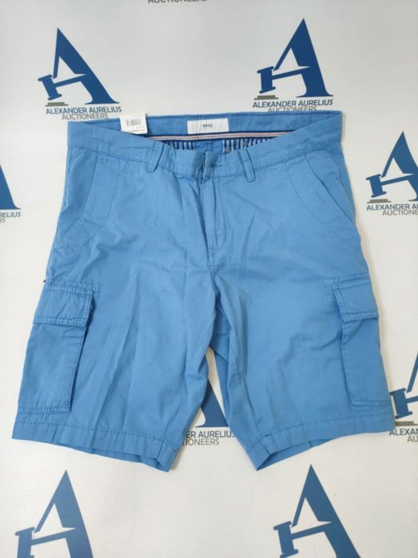 BRAX Men's Style Barcelona Bermuda Shorts, Iced Blue, 24 - Image 2 of 3