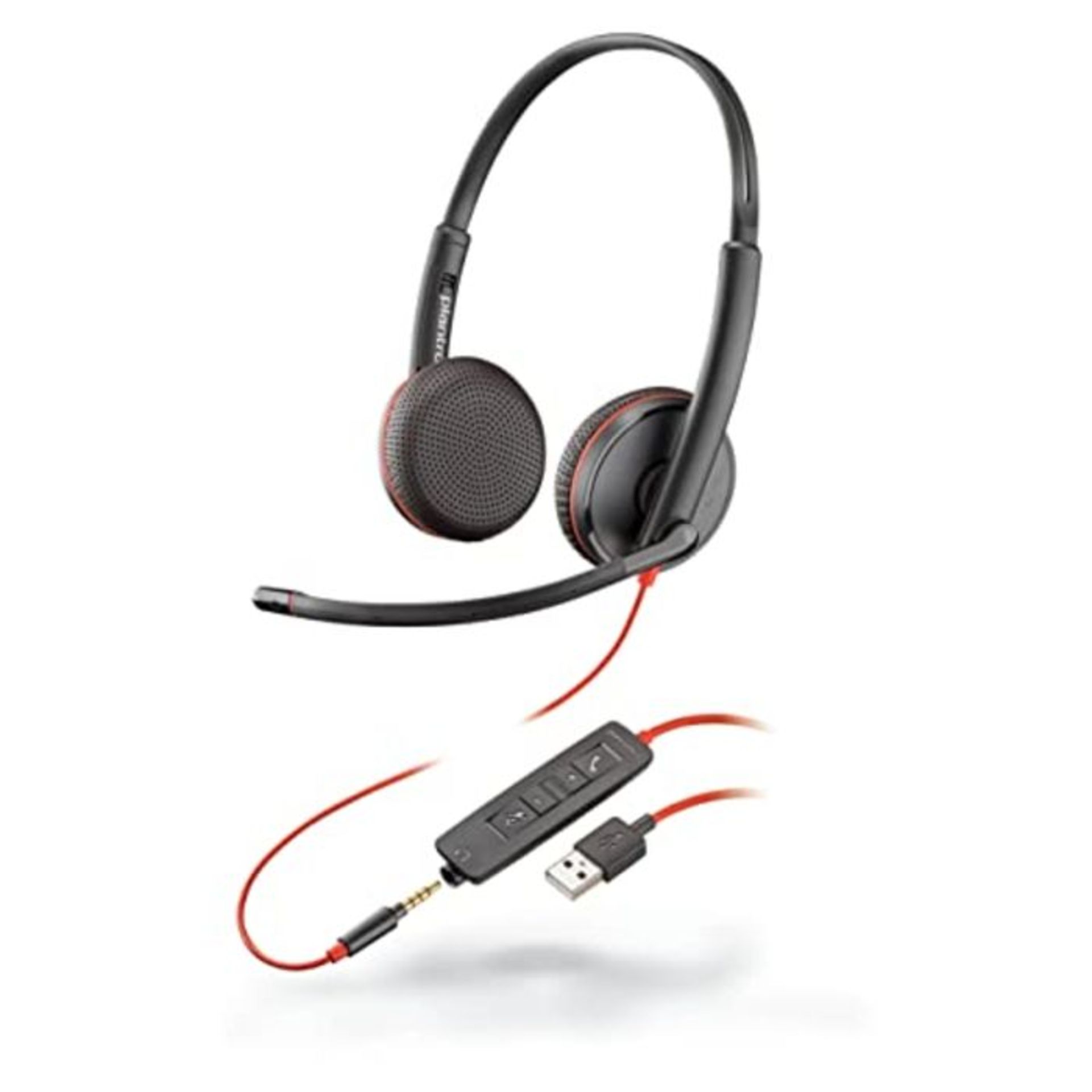 [CRACKED] Plantronics Stereo-Headset 'Blackwire C3225' mit USB-A & 3,5 mm Anschluss, N