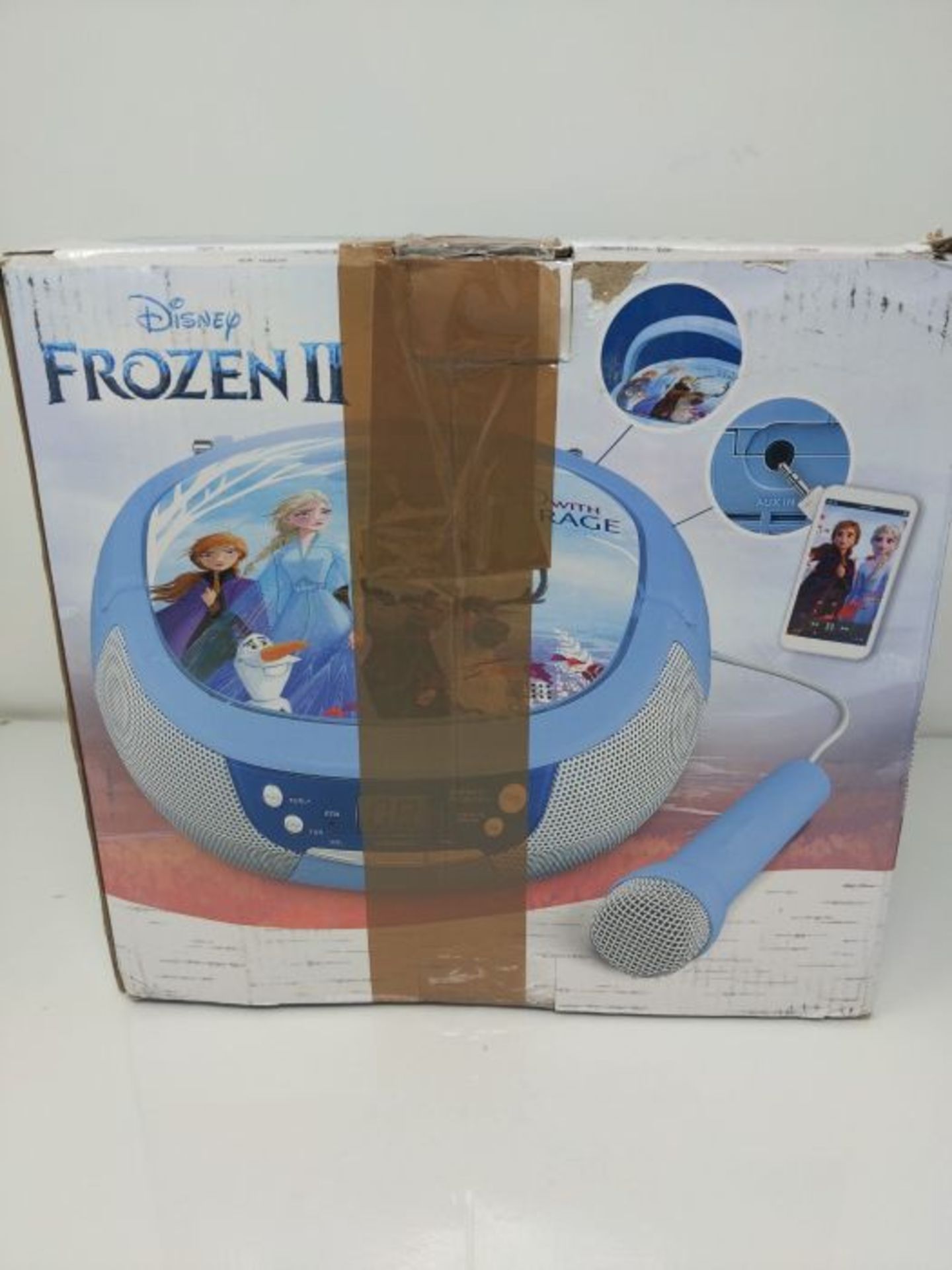 Disney EiskÃ¶nigin 2 / Frozen 2 Tragbarer CD-Player mit Radio & Mikrofon fÃ¼r Kind - Image 2 of 3