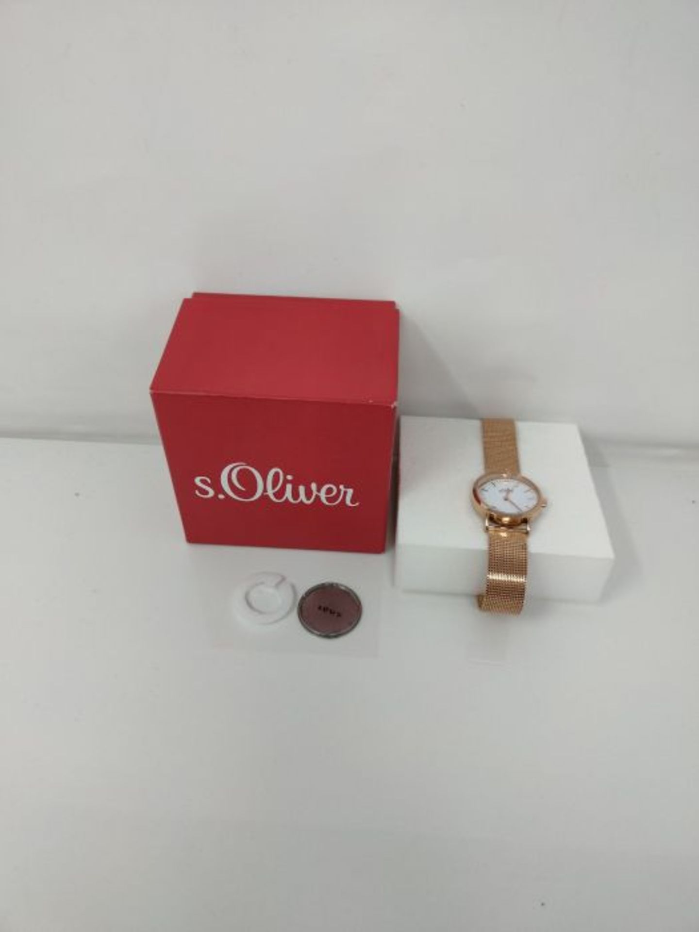 s.Oliver Damen Analog Quarz Armbanduhr mit Edelstahlarmband SO-3272-MQ - Image 2 of 3