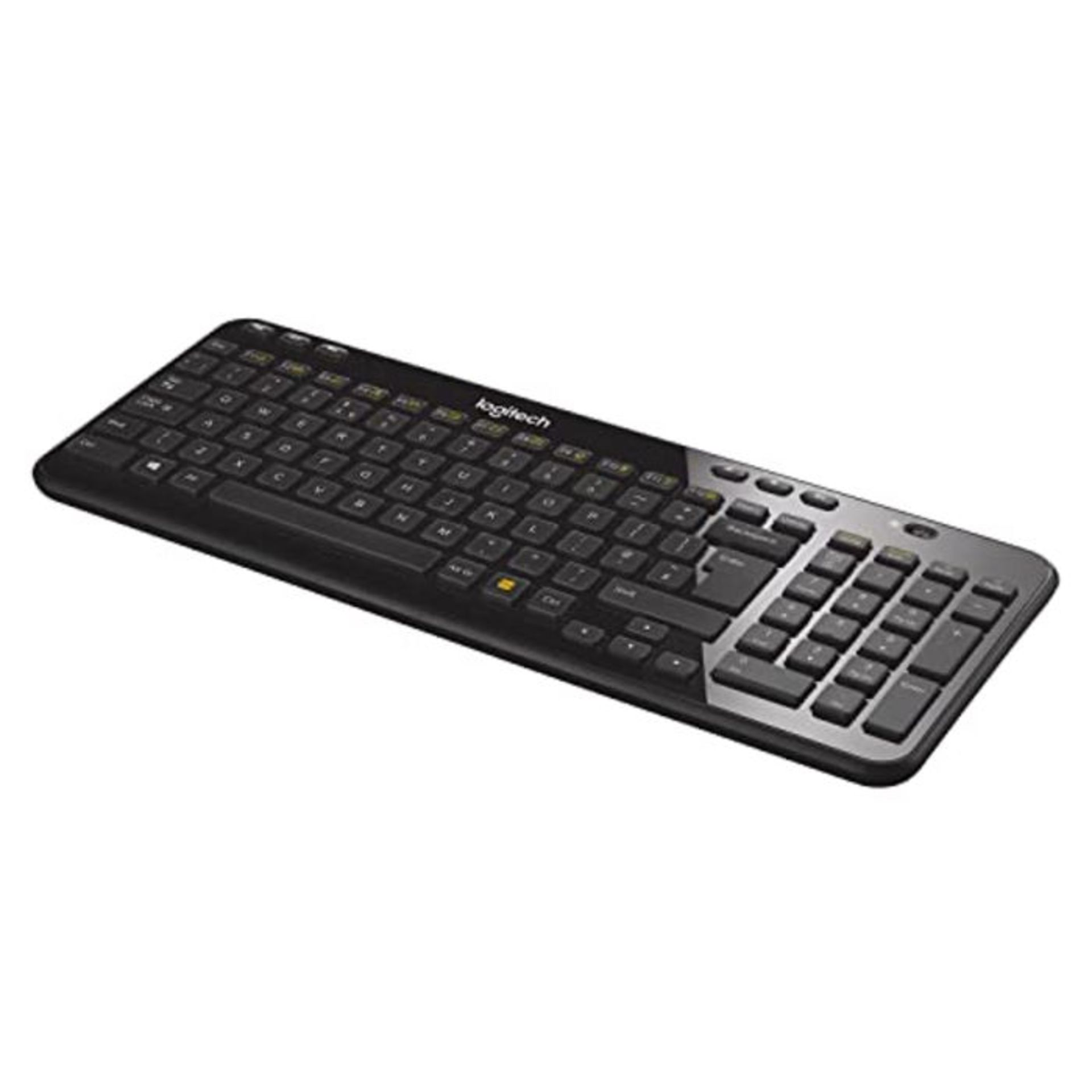 Logitech K360 Kompakte, Kabellose Tastatur fÃ¼r Windows, Englishes QWERTY-Layout - S