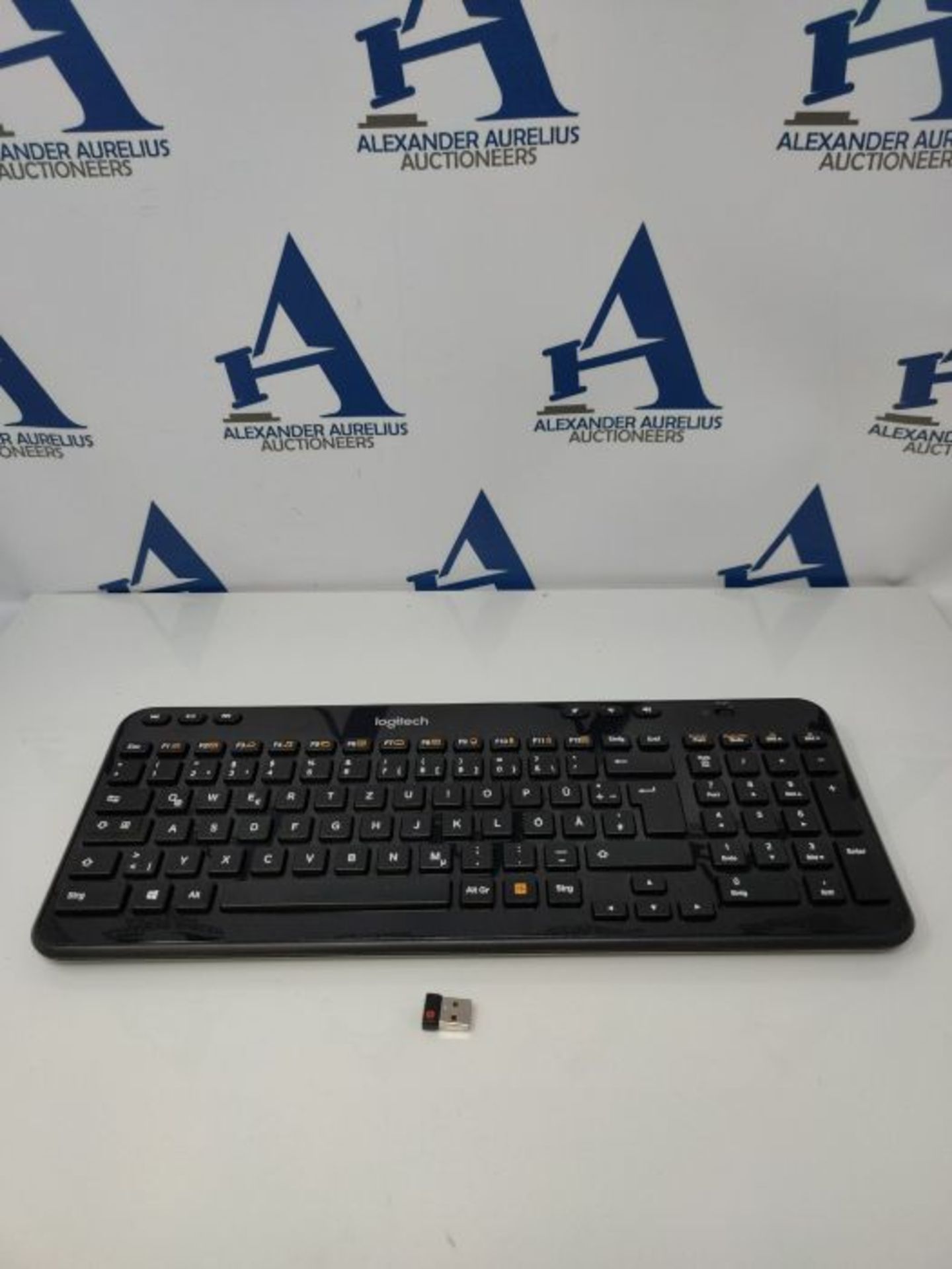 Logitech K360 Compact Wireless Keyboard for Windows, QWERTZ German Layout - Black - Image 2 of 2