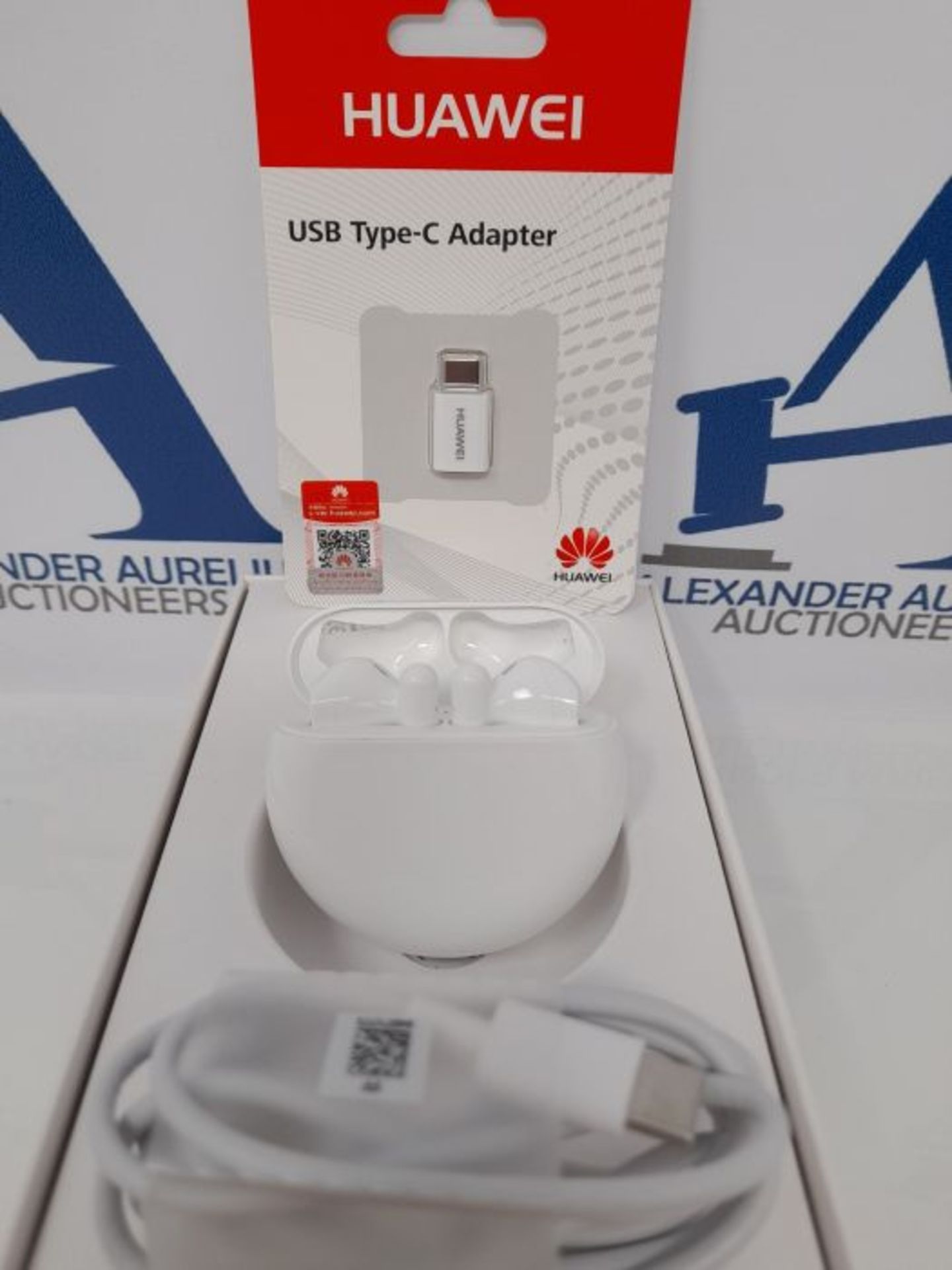 RRP £125.00 HUAWEI FreeBuds 3 - Wireless Earphones White - Image 2 of 3