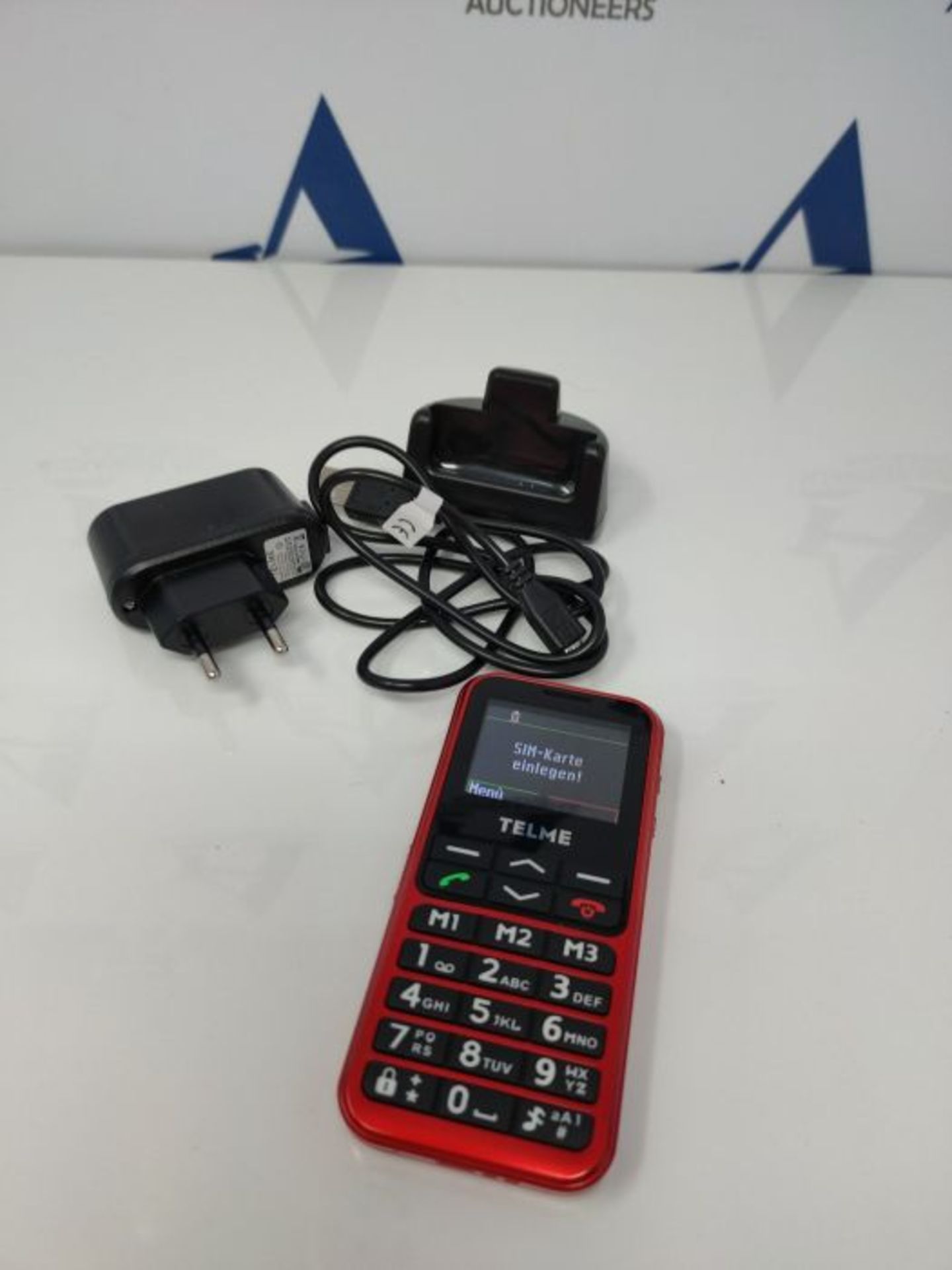 Emporia TELME C151 (Extra Large Illuminated Big Button Mobile Phone) Red - Image 3 of 3