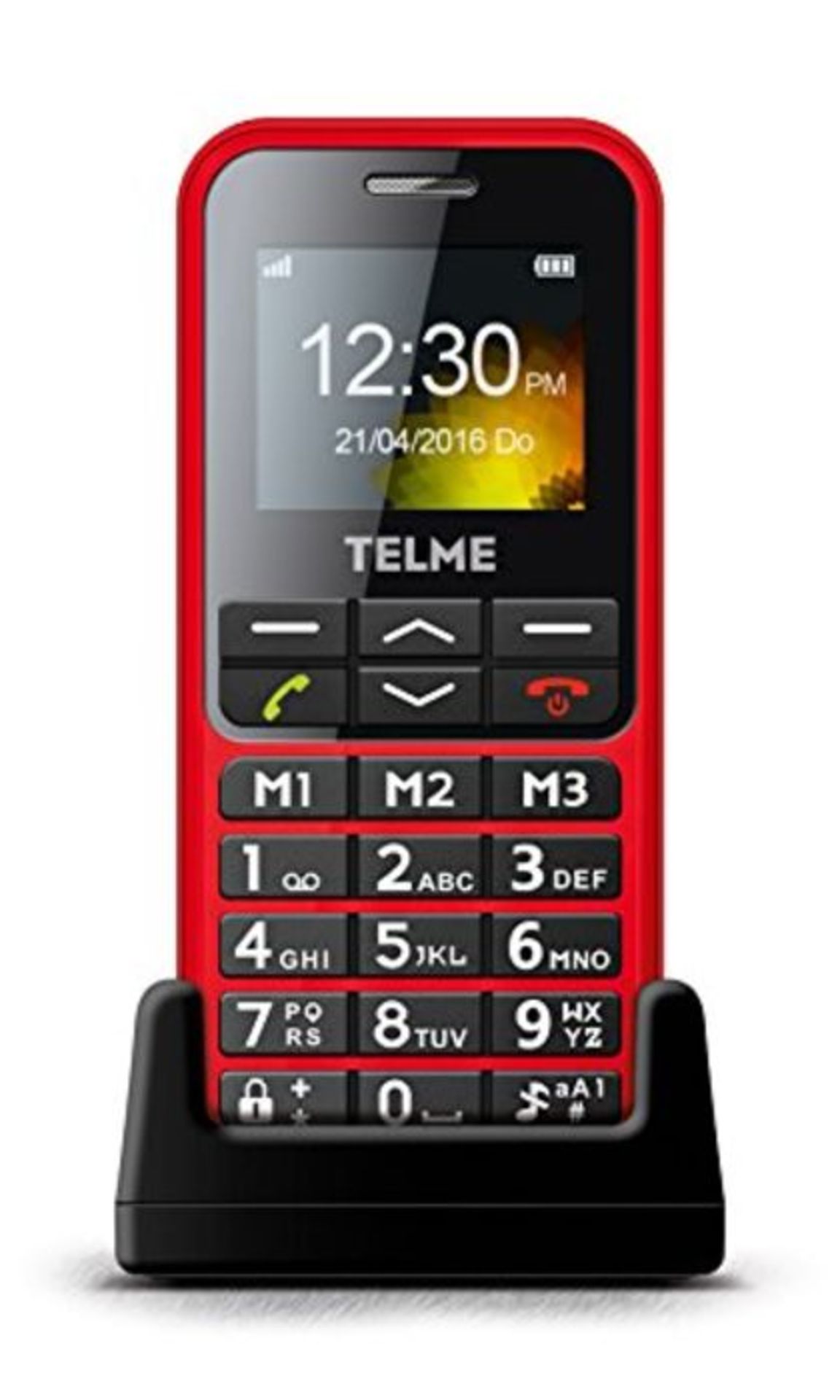 Emporia TELME C151 (Extra Large Illuminated Big Button Mobile Phone) Red