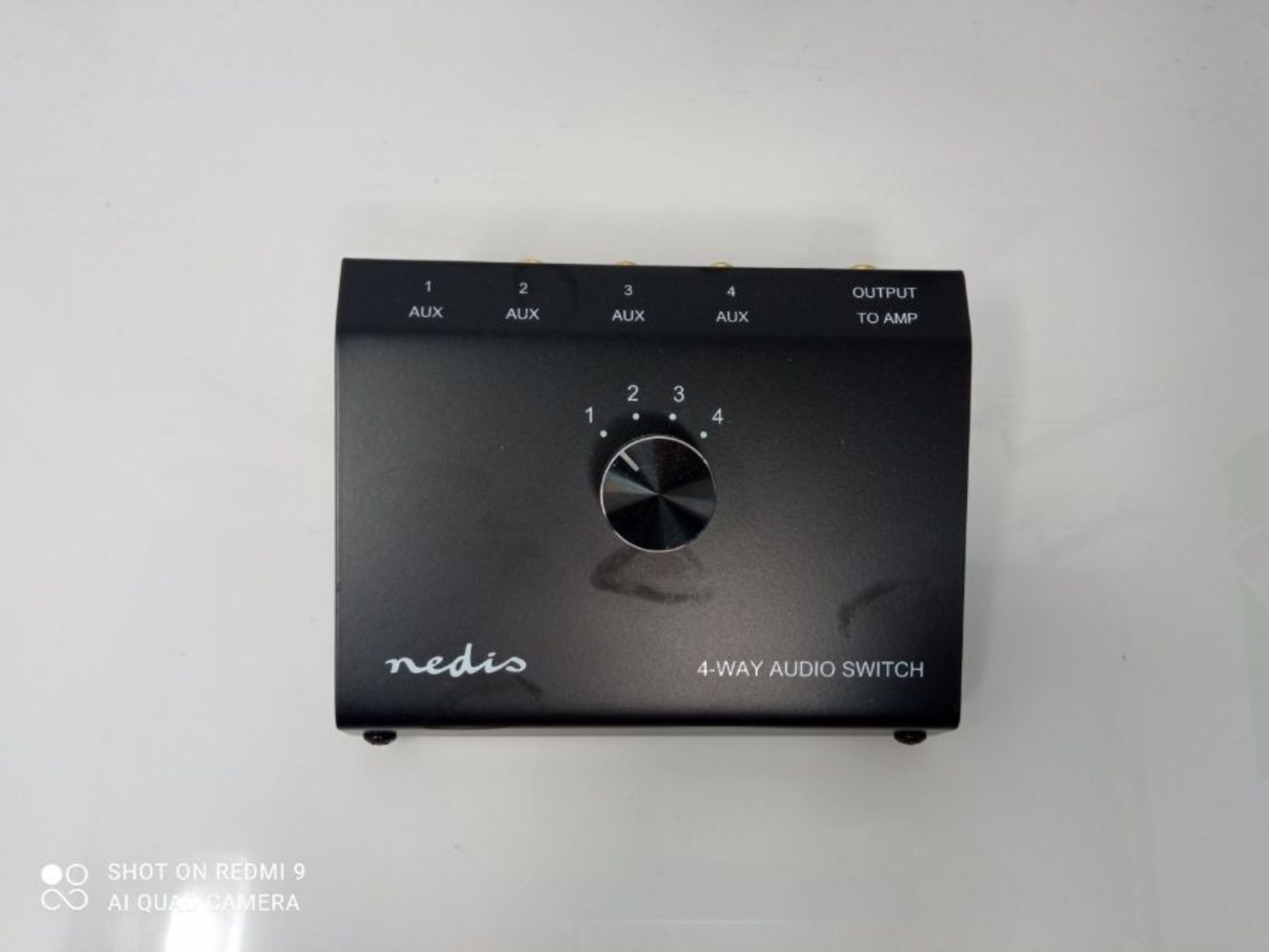 NEDIS Analog Audio-Schalter | 4-Port | Anschlüsse  Eingang: 1x 3.5 mm / 3X (2X Cin - Image 3 of 3