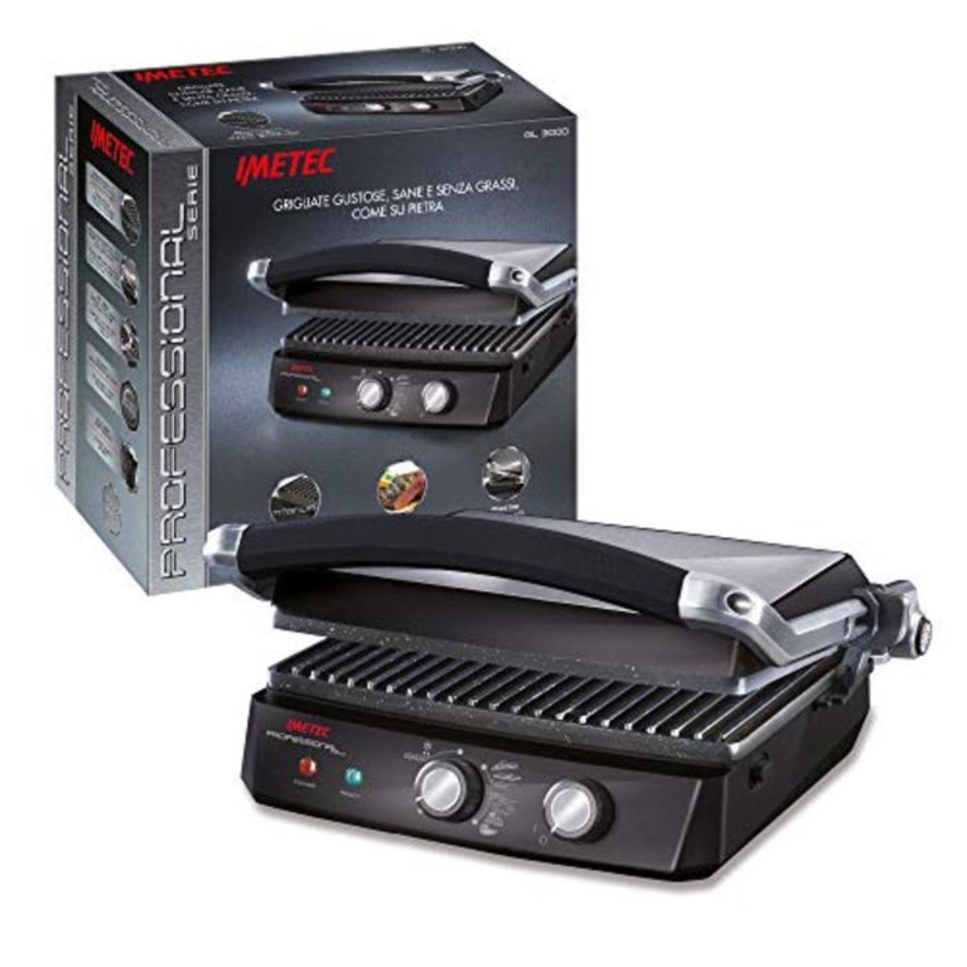 RRP £102.00 GRILL DA CONTATTO 2000W 7POSIZ.GRILL MAX.250°C