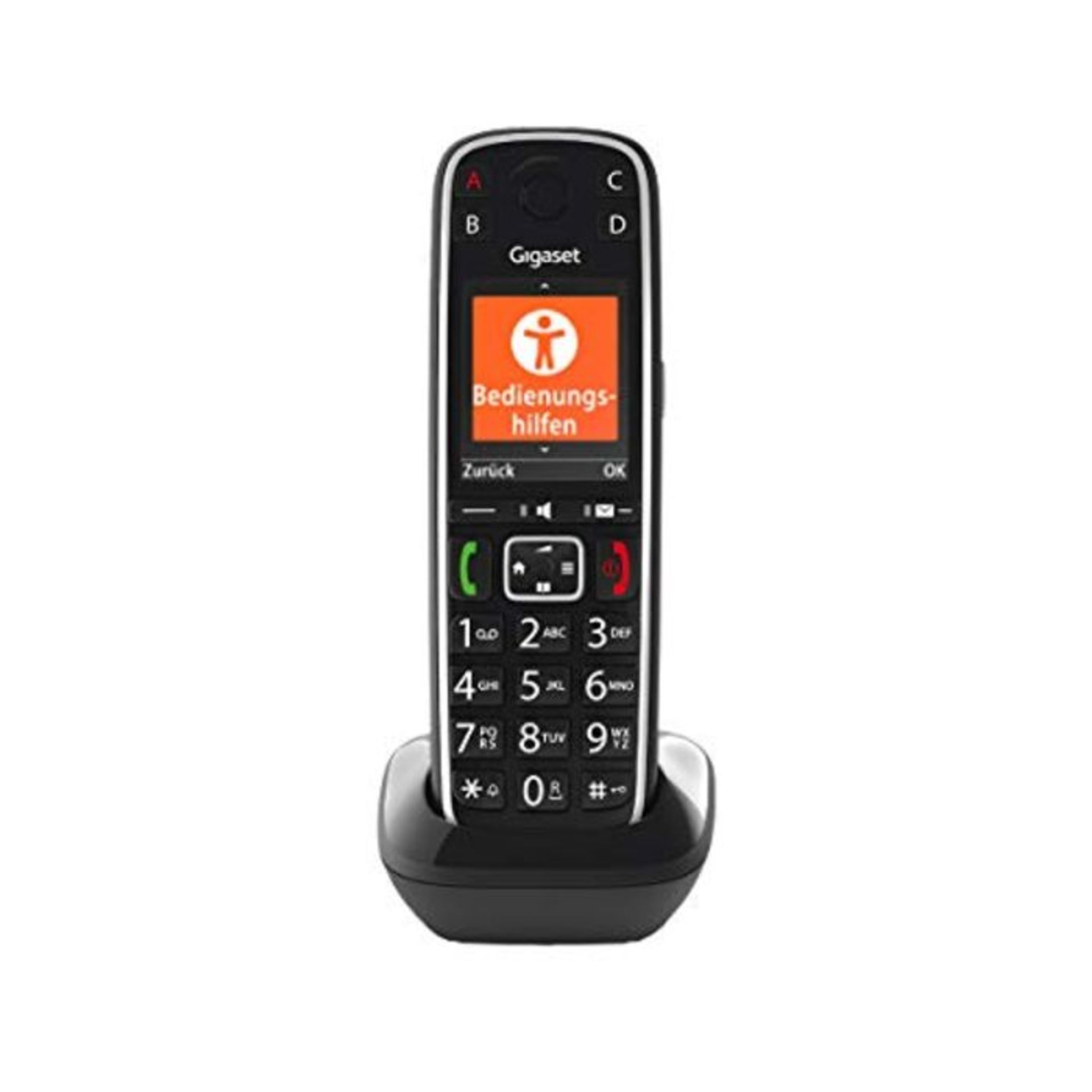 RRP £74.00 Gigaset E720HX - Schnurloses Seniorentelefon zum Anschluss an vorhandene DECT-Basis -