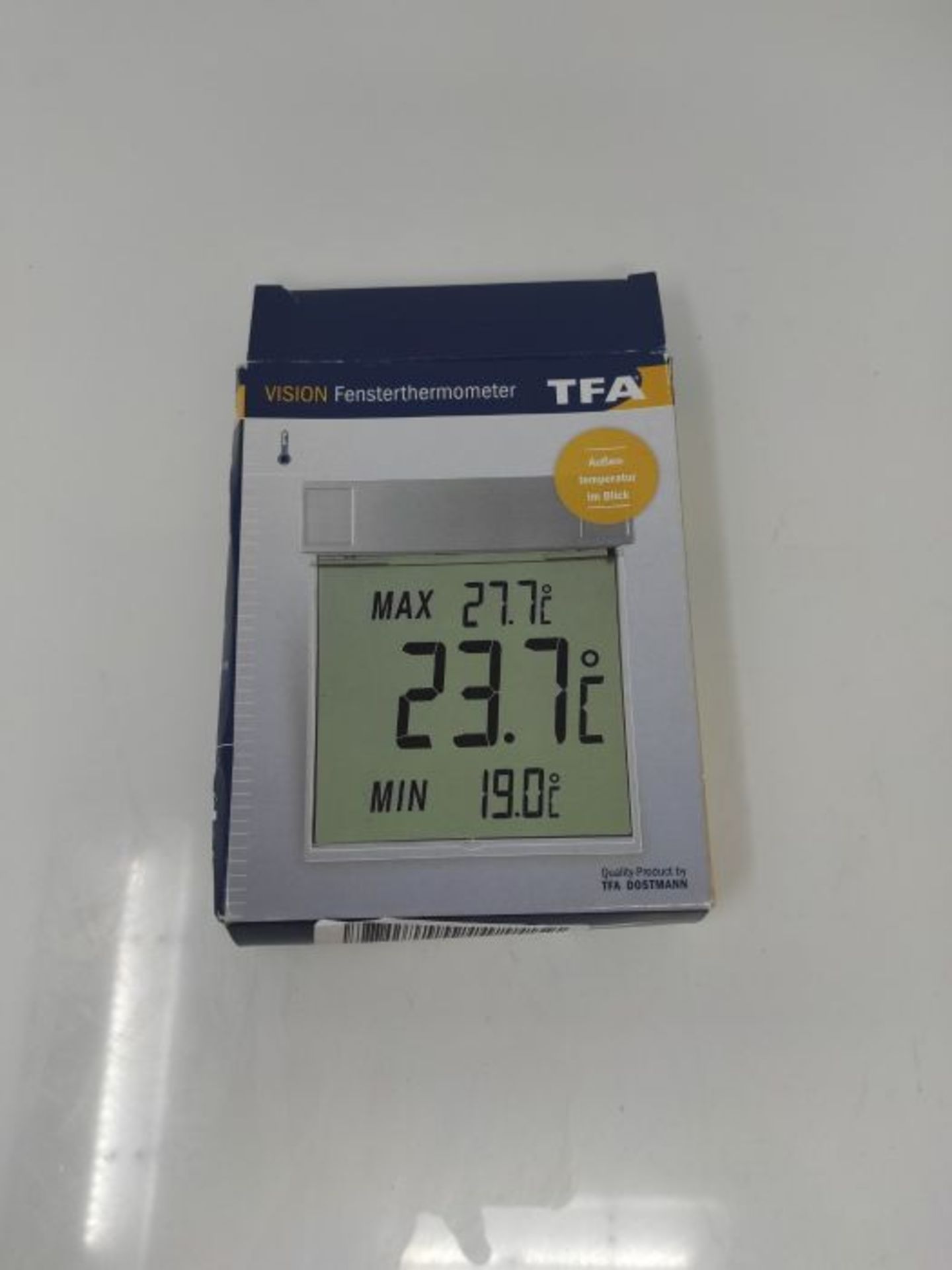 Green Wash Ltd TFA Dostmann Digital Window Thermometer Vision, 30.1025, weatherproof, - Image 2 of 3