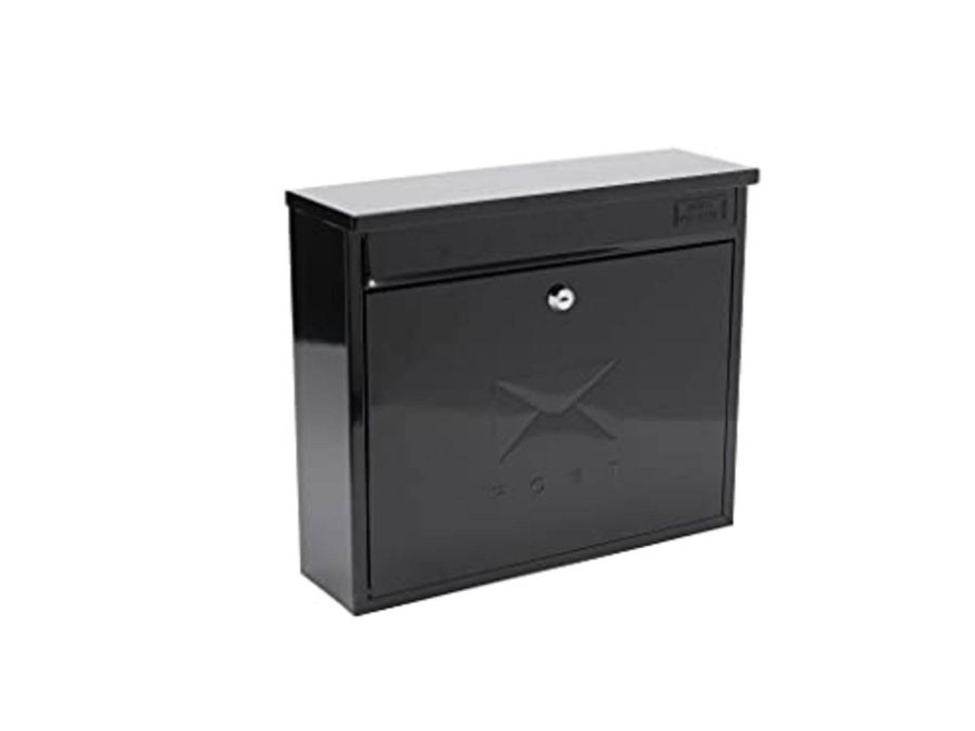 BURG-WACHTER MB02BK Black Elegance Wall Mounted Galvanised Steel Lockable Weatherproof