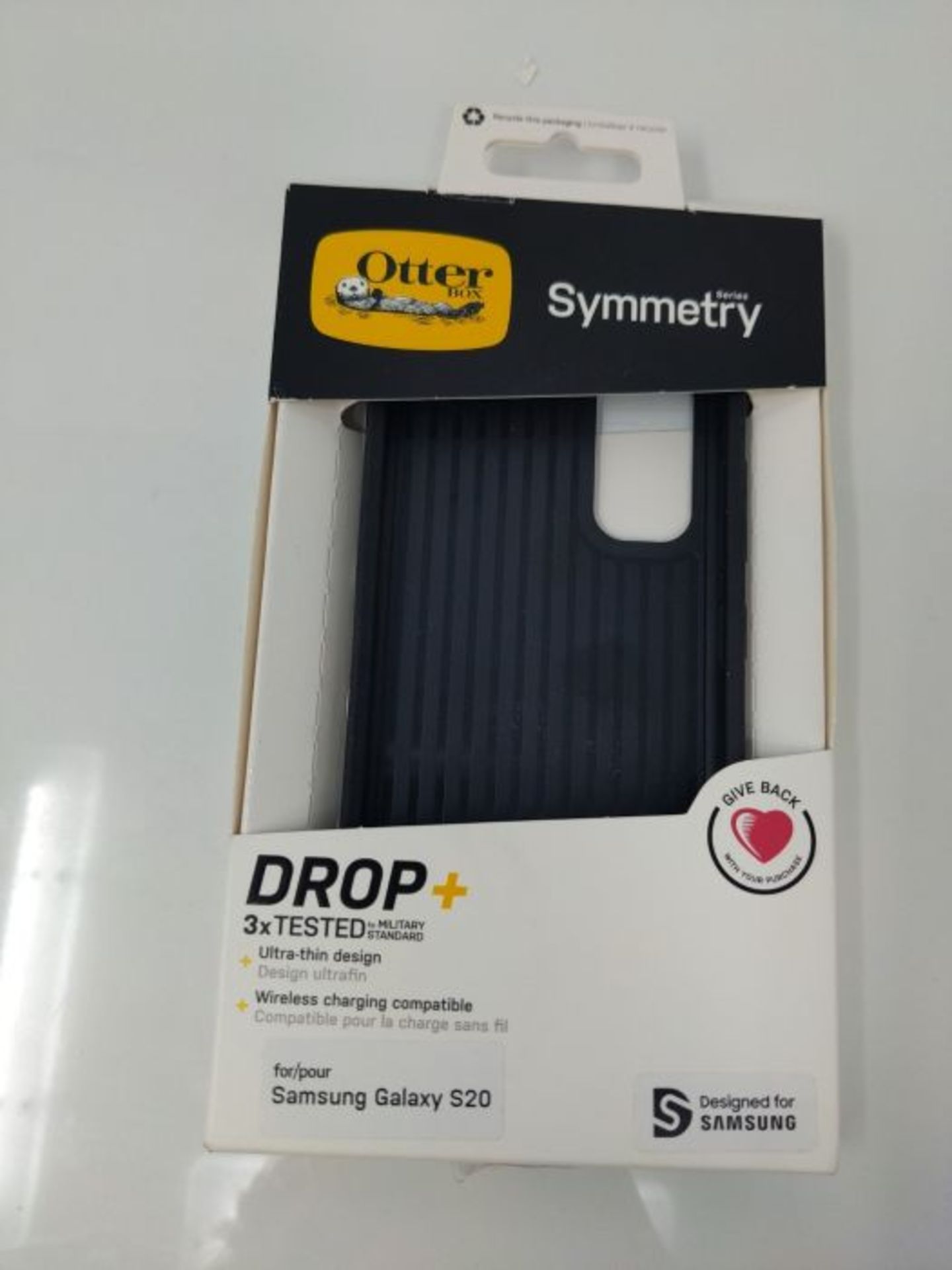 OtterBox for Samsung Galaxy S20, Sleek Drop Proof Protective Case, Symmetry Series, Bl - Image 2 of 3