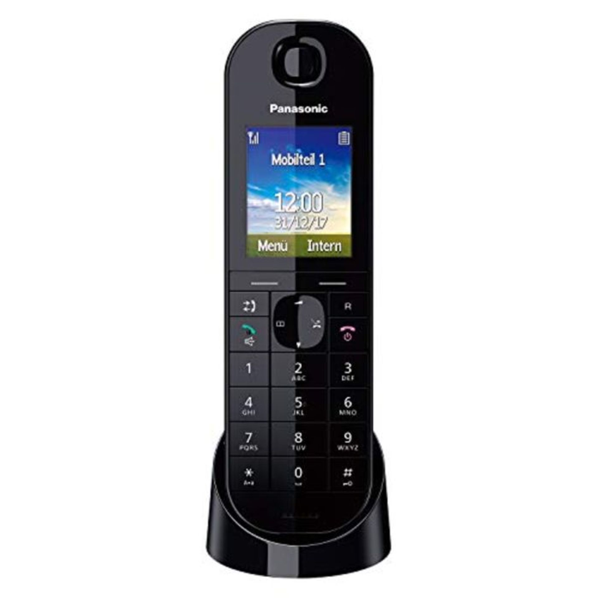 Panasonic KX-TGQ400GB DECT IP-Telefon (schnurlos, CAT-iq 2.0 kompatibel, Freisprechmod
