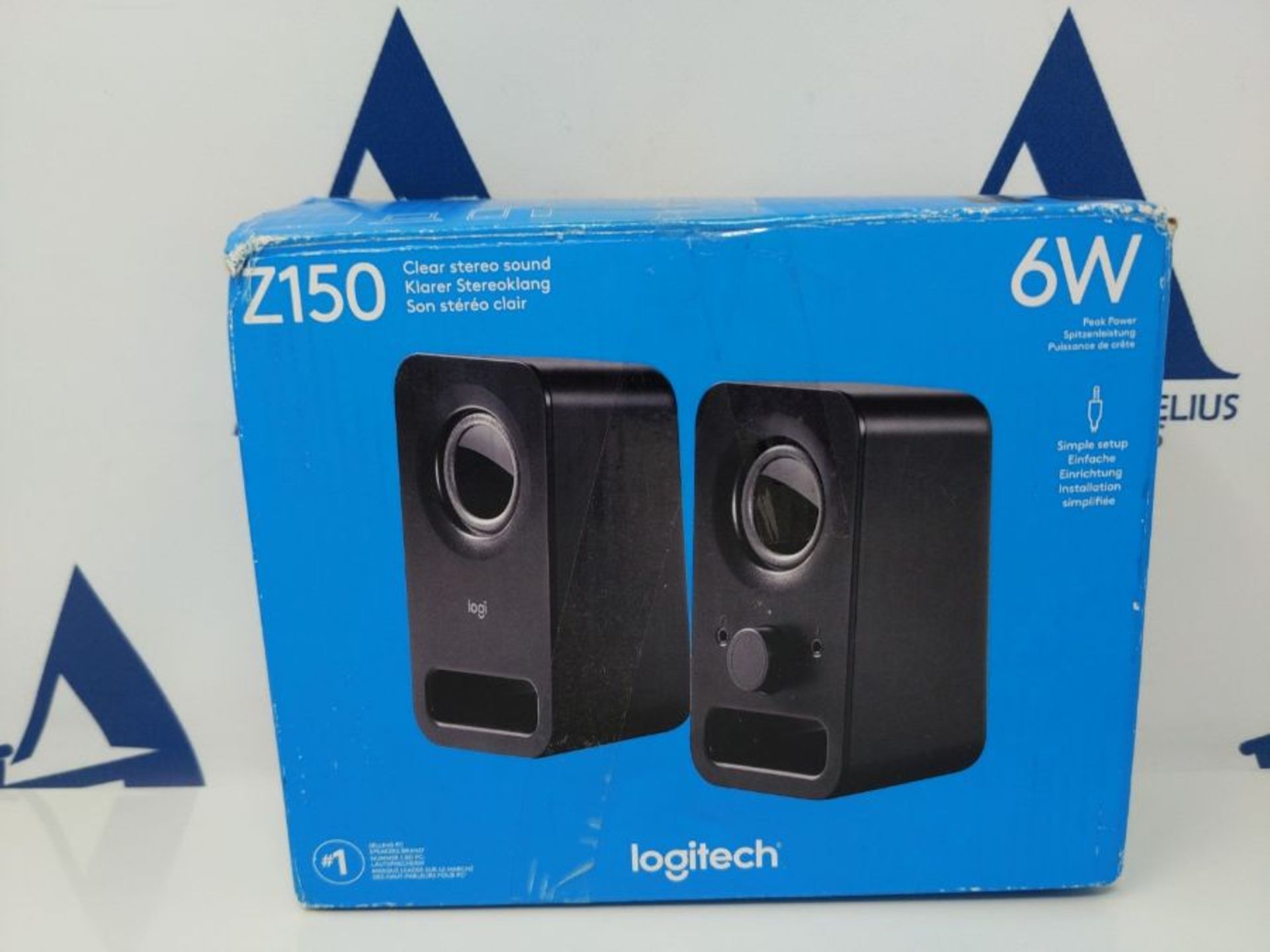 Logitech Z150 PC-Lautsprecher, Stereo Sound, 2 Lautsprecher, 6 Watt Spitzenleistung, 3 - Image 2 of 3