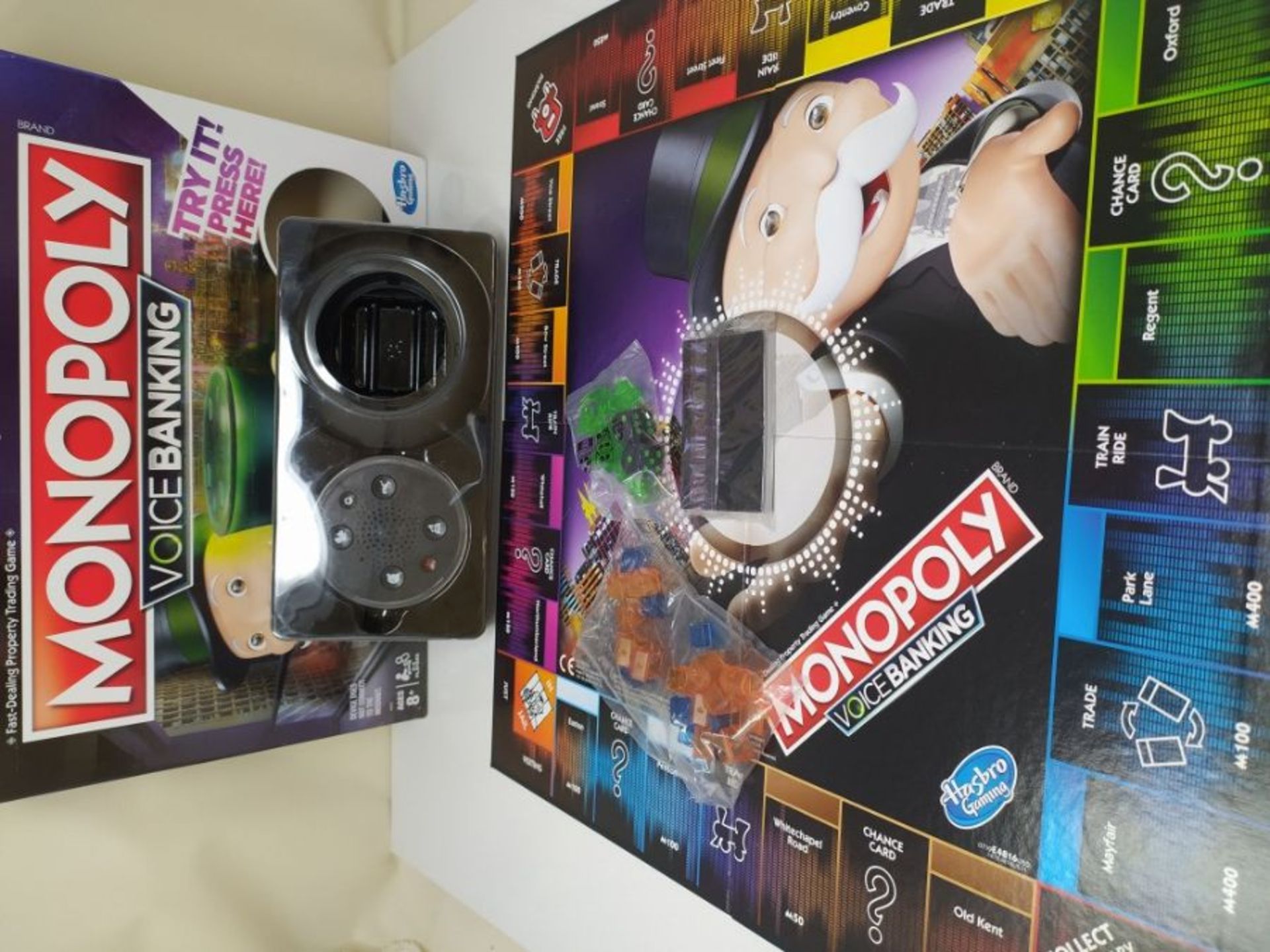 Monopoly Voice Banking Electronic Family Board Game for Ages 8 and up