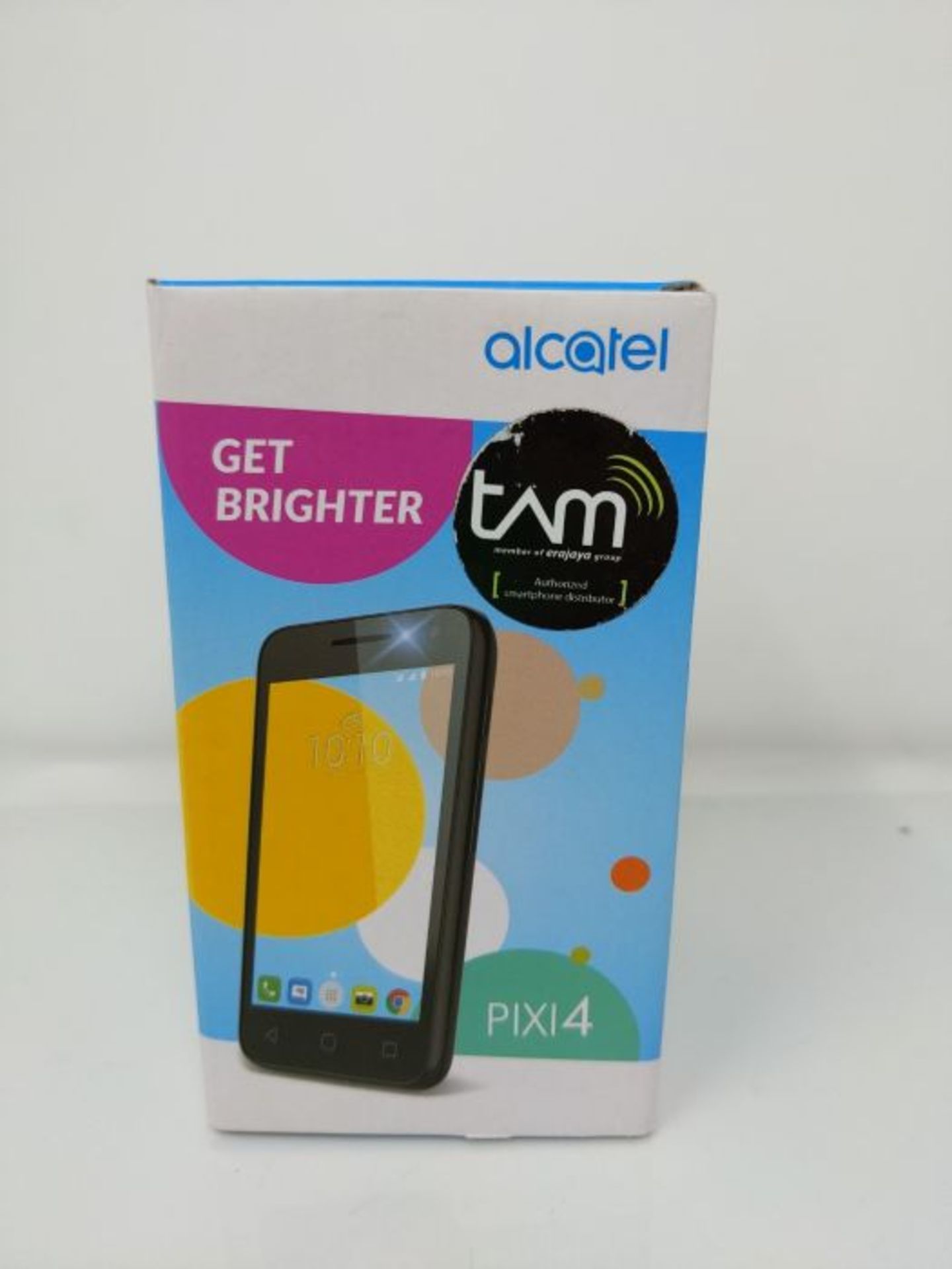 RRP £56.00 Alcatel Pixi 4 Smartphone 4" 480 x 800,Memoria 4GB, RAM 512MB, 3G, Android 6.0, Nero - Image 2 of 3