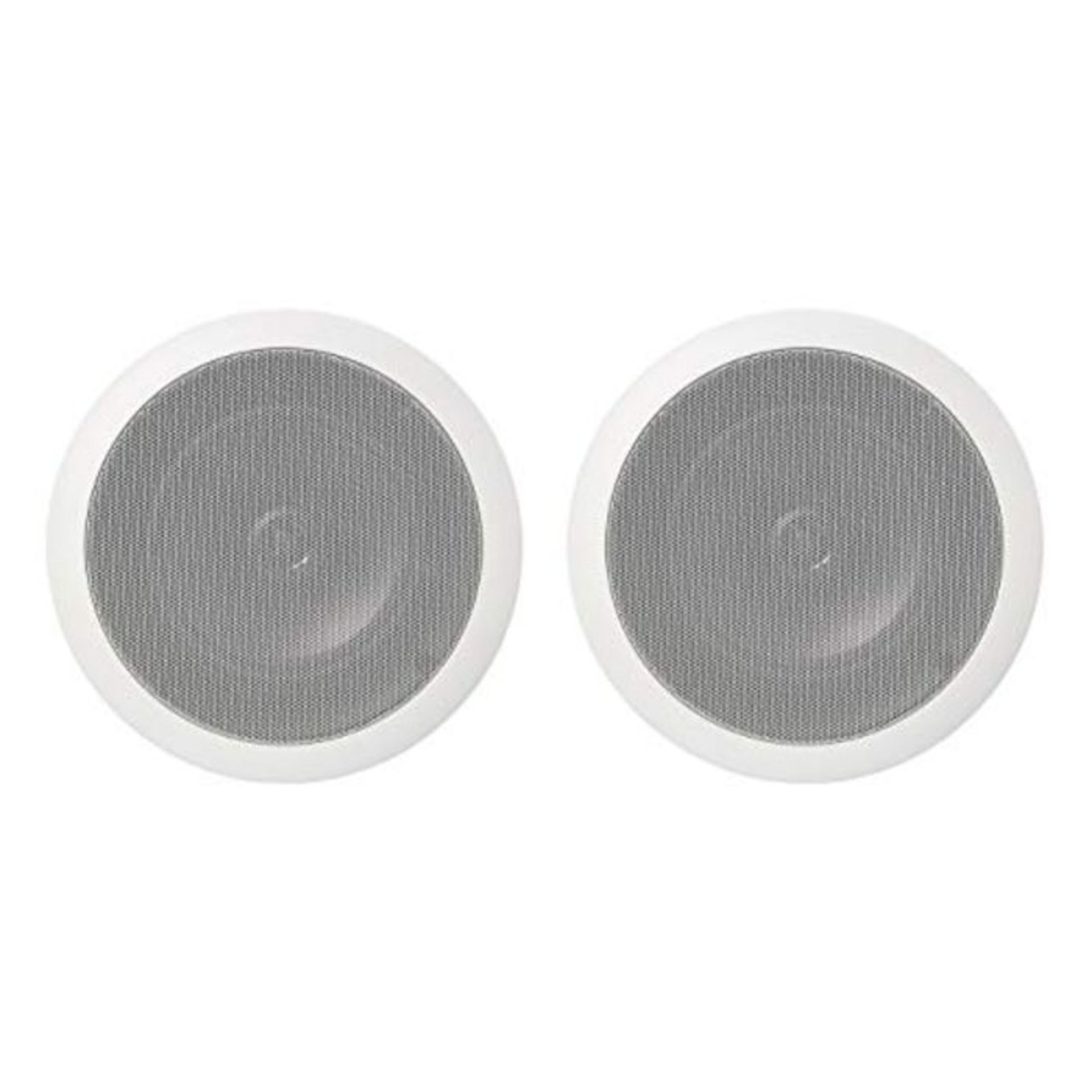 RRP £71.00 Amazon Basics - Runde Einbau-Lautsprecher für Decke/Wand (Paar), 16,5 cm
