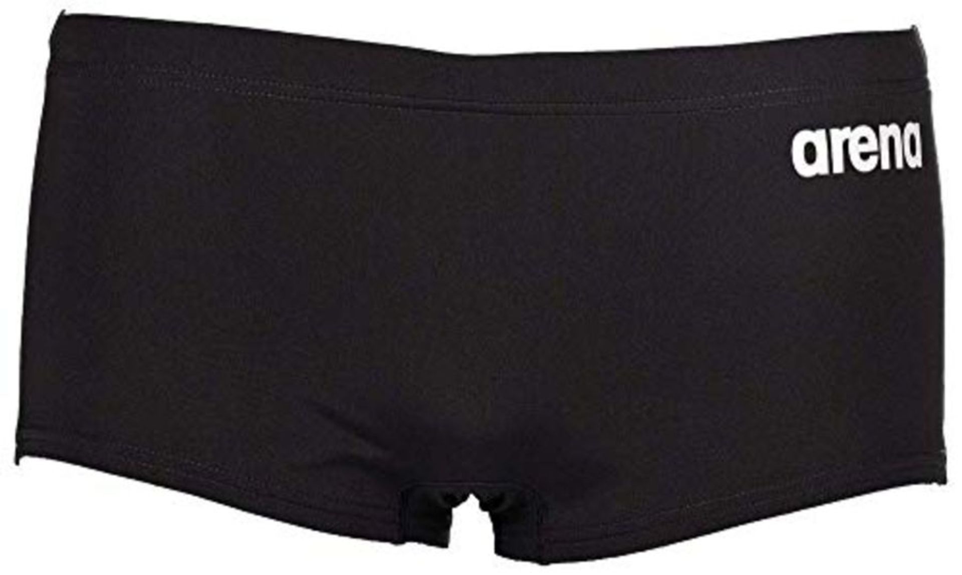 Arena Men's Solid Squared Shorts, mens, 000002A255-055_95, Black/White, 95