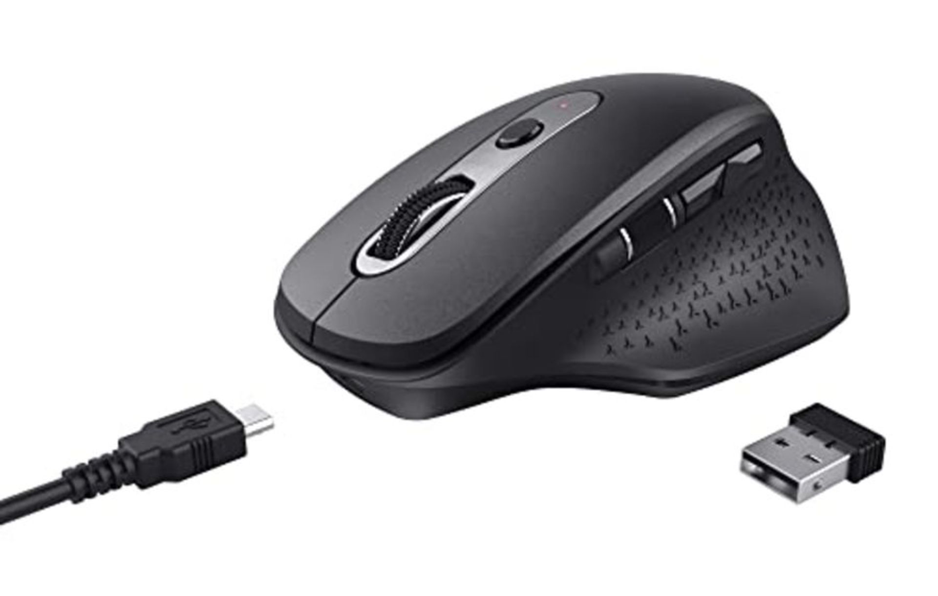 [INCOMPLETE] Trust Ozaa Rechargeable Wireless Mouse, 800-2400 DPI, 6 Buttons, Silent L