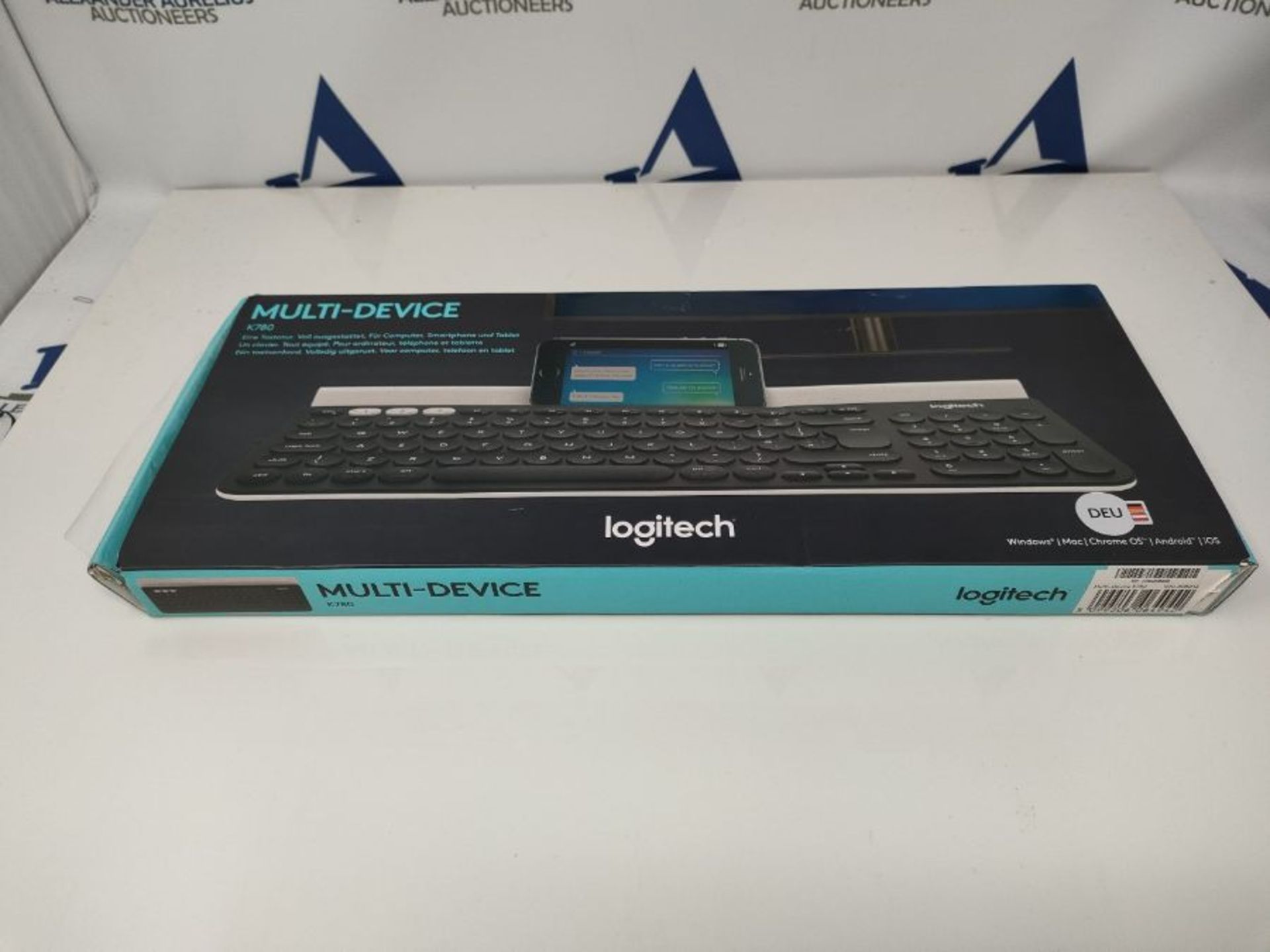 RRP £79.00 Logitech K780 Kabellose Tastatur, Bluetooth & 2.4 GHz Verbindung, Multi Device & Easy-