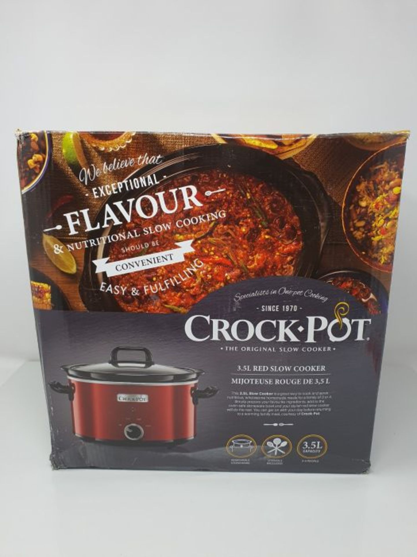 Crock-Pot Schongarer Slow Cooker | 2 Temperatureinstellungen + Warmhaltefunktion | 3,5