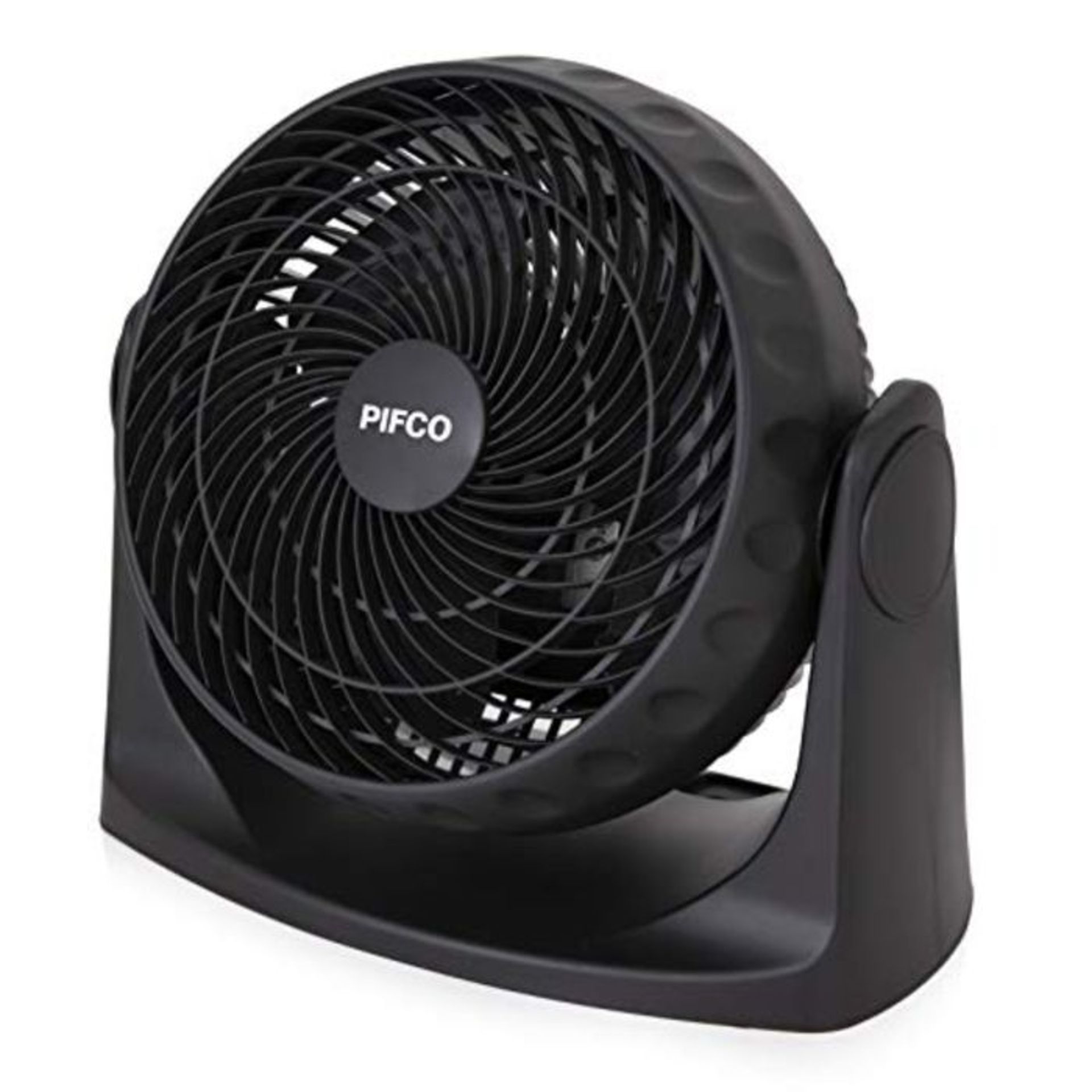 PIFCO P52003 Desk Fan, 2 Speed Settings, Wall Mountable, Air Circulator System, Adjust