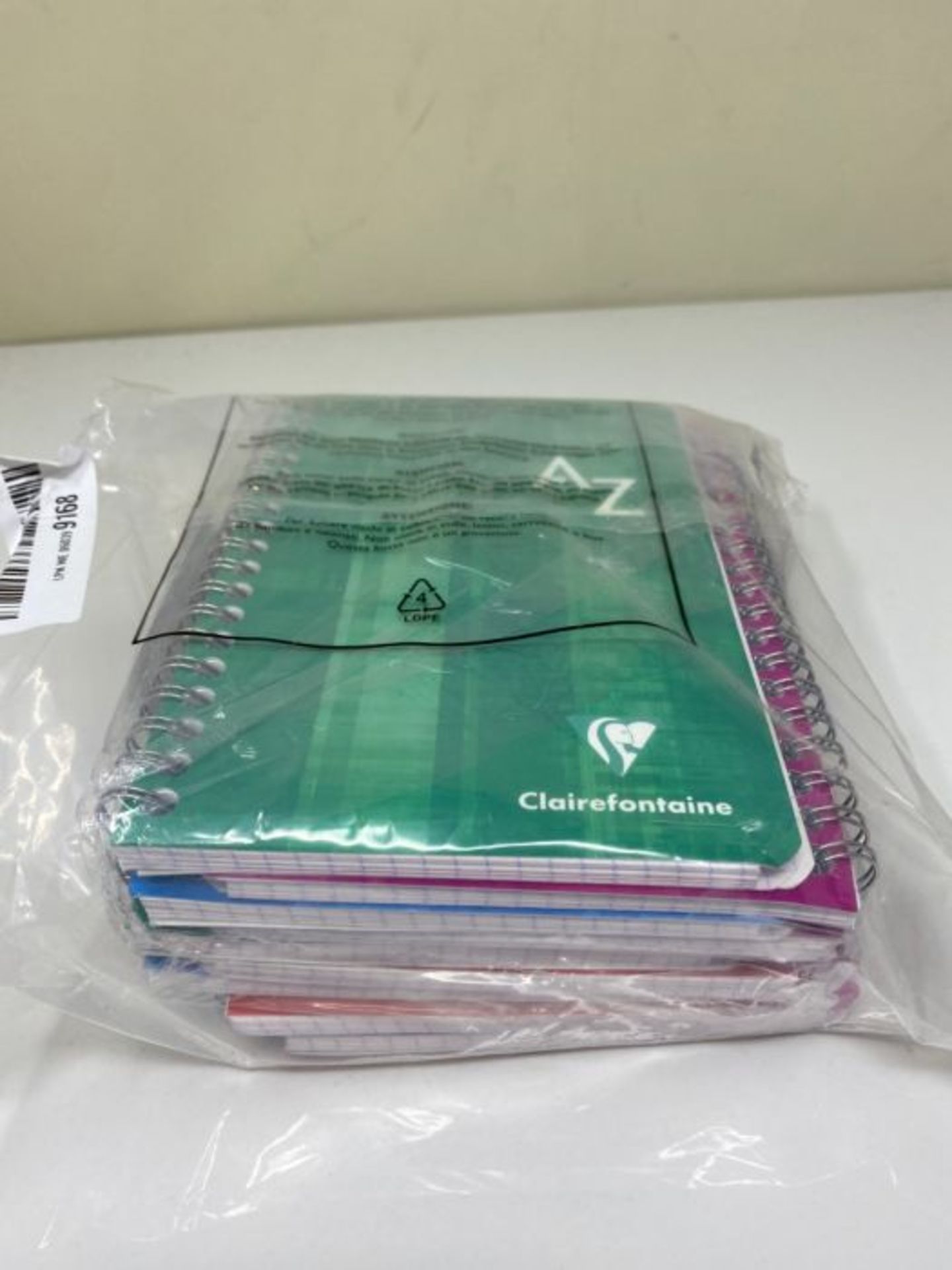 Clairefontaine 68699C Wire Bound Indexed Books, 11 x 17 cm, Squared, 90 g, 50 Sheets - - Image 2 of 3