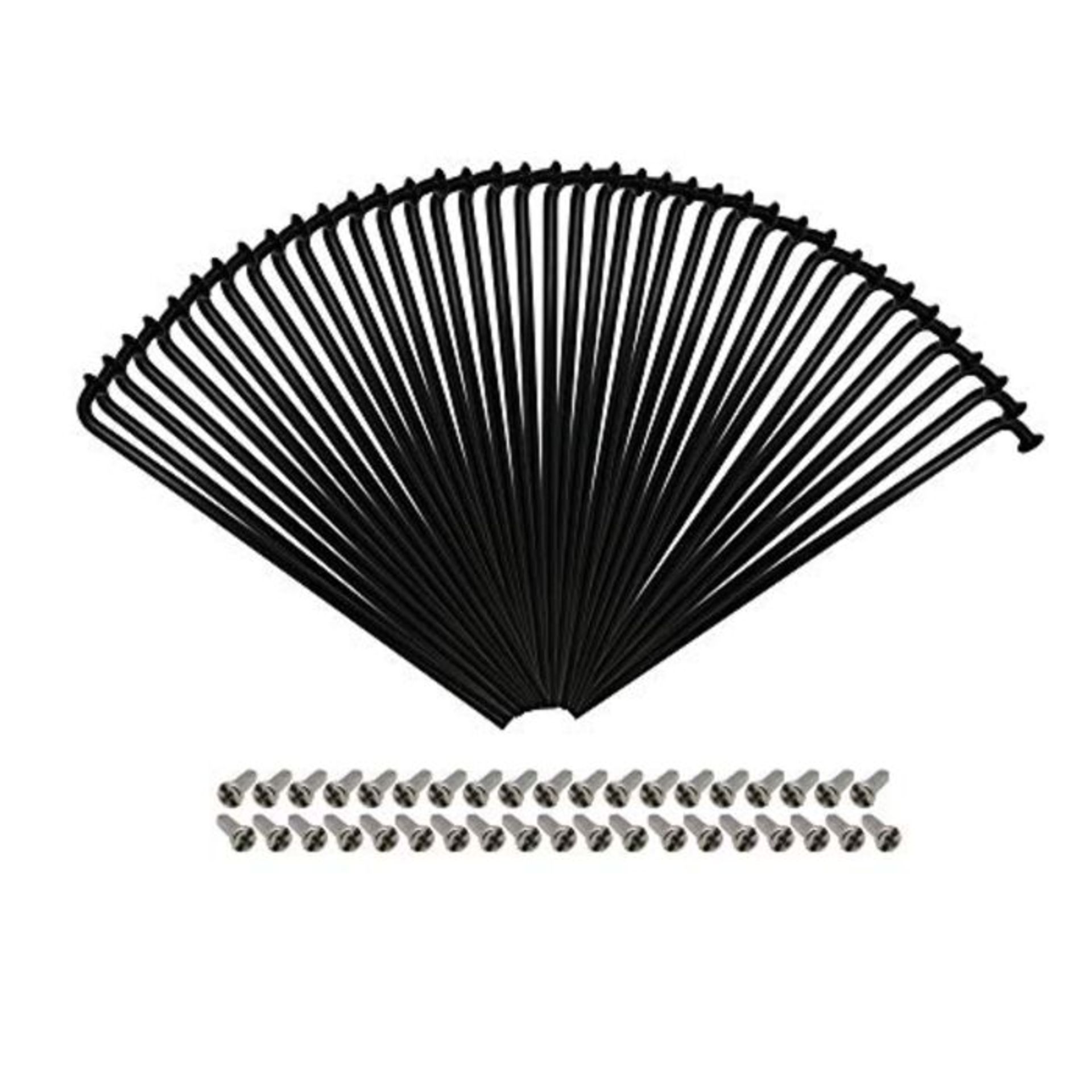 P4B | 38x spokes with 38x nipples - 294 mm | Diameter 2 mm | Bicycle spokes made of st