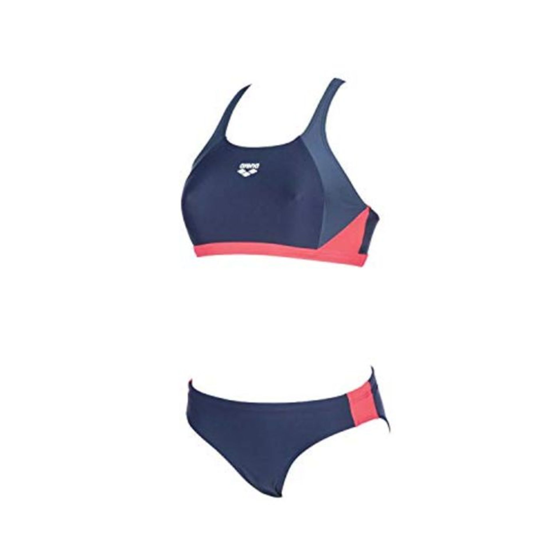 Arena Women Sports Bikini Ren Bikini - Navy-Shark-Fluo Red, 36