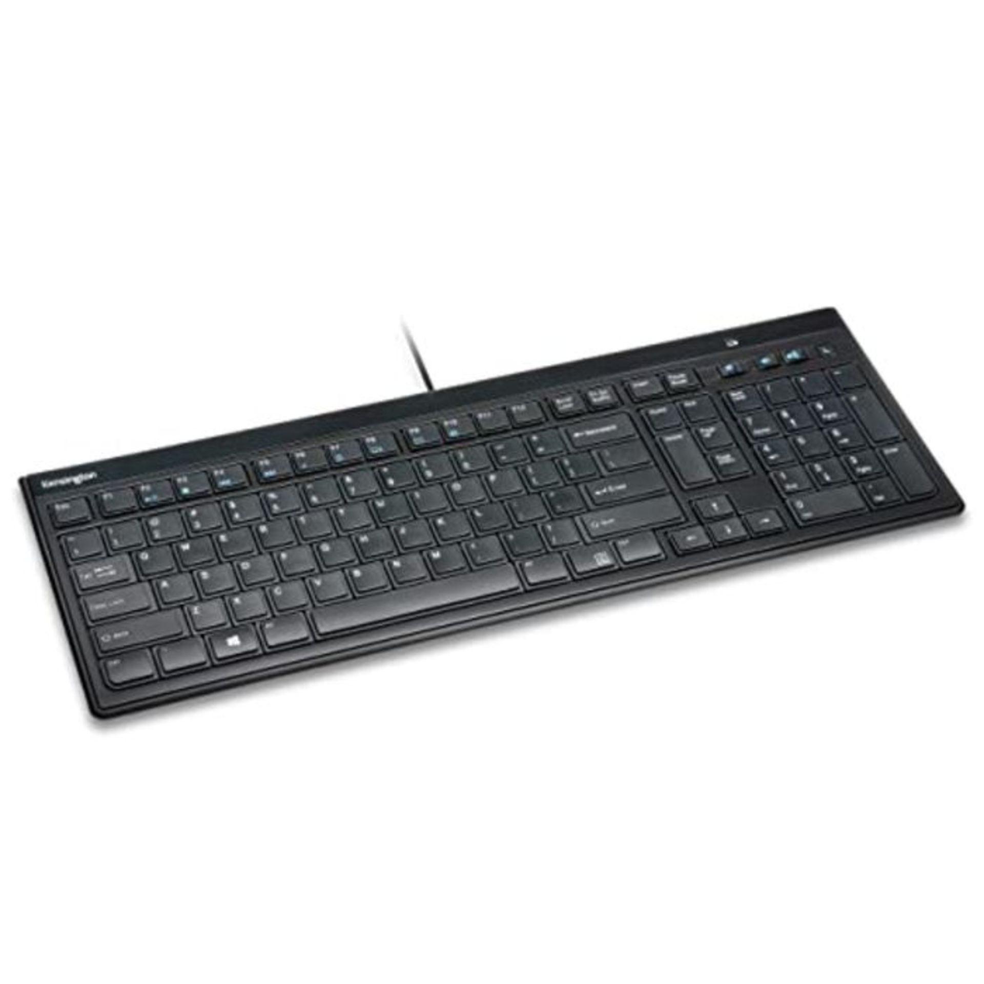 [CRACKED] Kensington Wired Keyboard - AdvanceFit Slim Full Size USB Keyboard, Ideal Ho