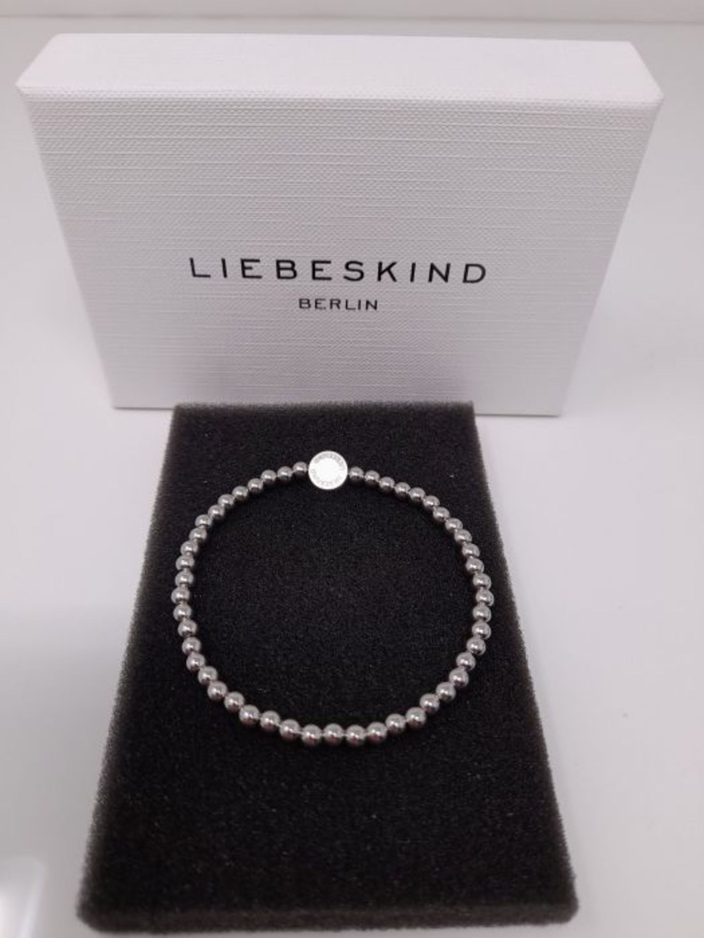 [CRACKED] LIEBESKIND BERLIN Beads 6mm mit Logotag in Edelstahl - Image 3 of 3