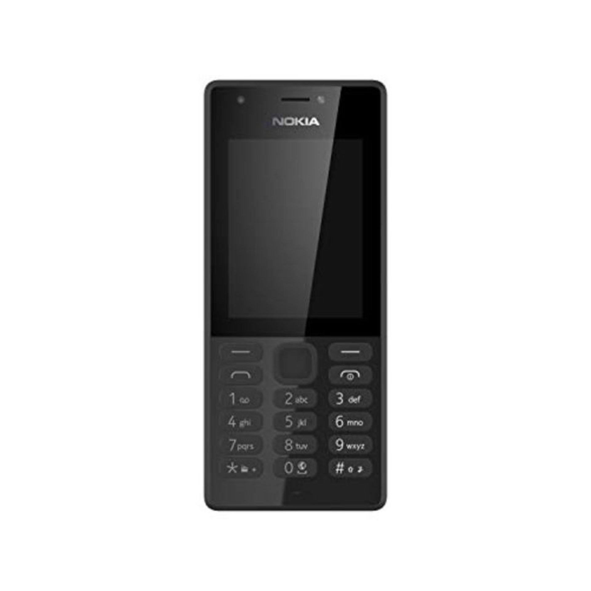 Nokia 216 Dual Sim Phone Case, 16 MB Internal Memory, Black - Guarantee Italy