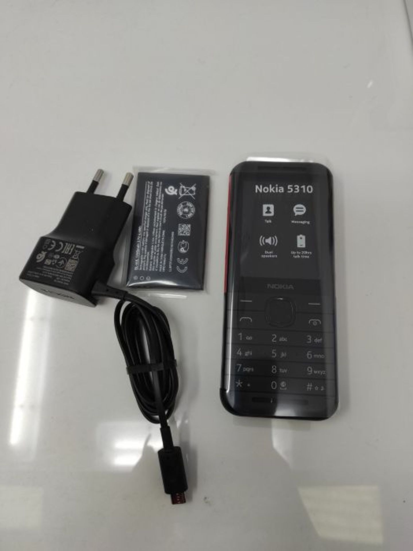 RRP £62.00 Nokia 5310 TA-1212 Dual SIM Black/Red - Image 3 of 3