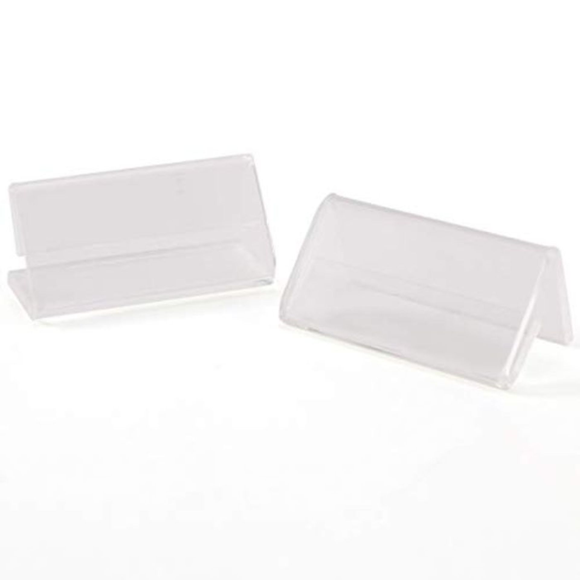 Pack of 50 Acrylic Table Name Badges for 4 x 2 cm Inserts
