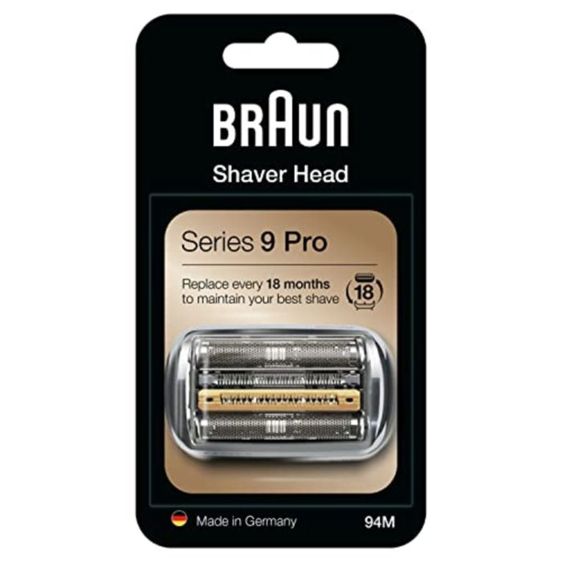 Braun Series 9 Electric Shaver Replacement Head, Easily Attach Your New Shaver Head, A