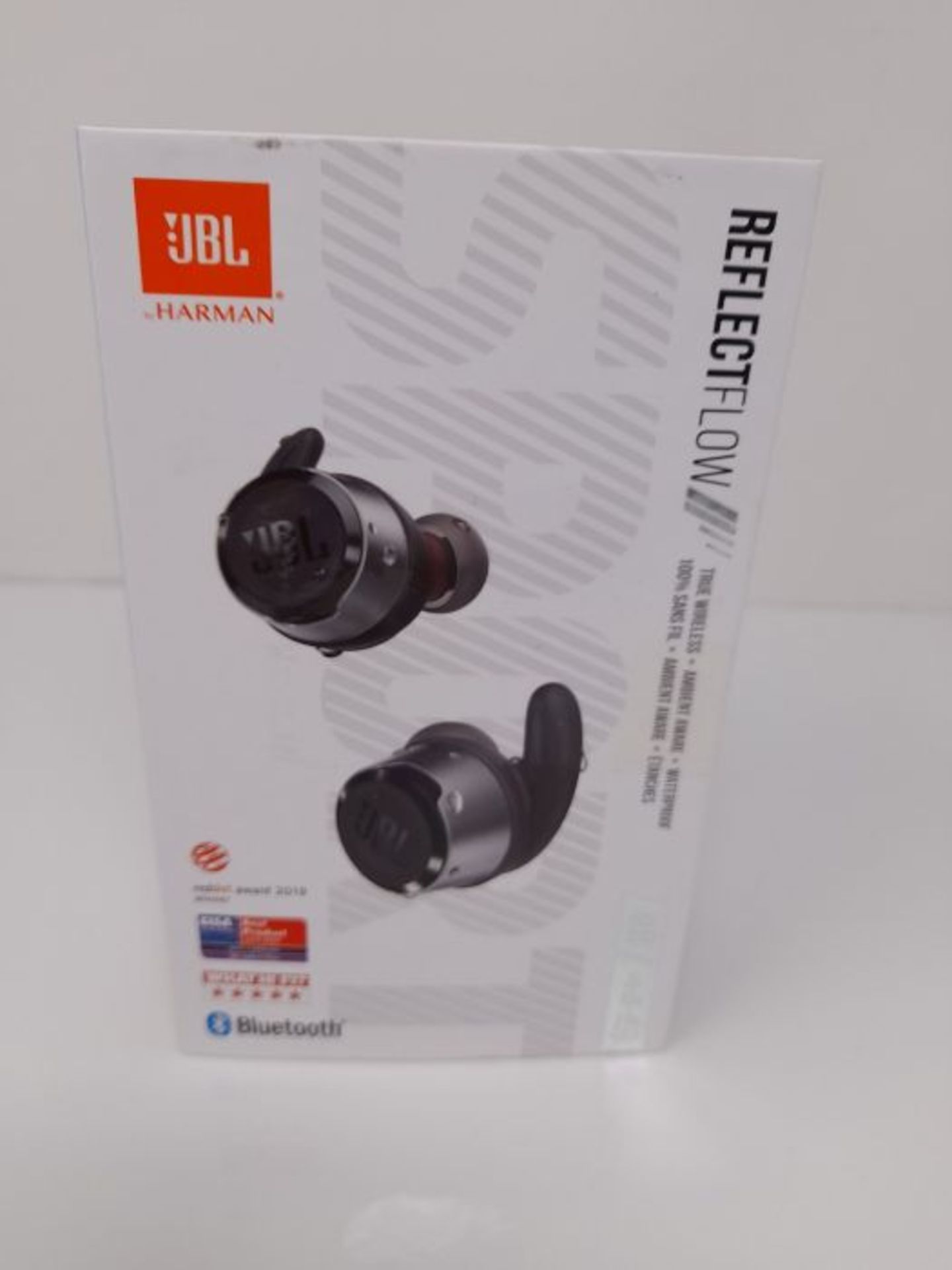 RRP £126.00 JBL Reflect Flow - Truly Wireless in-Ear Sport Headphones in Black - Image 2 of 3