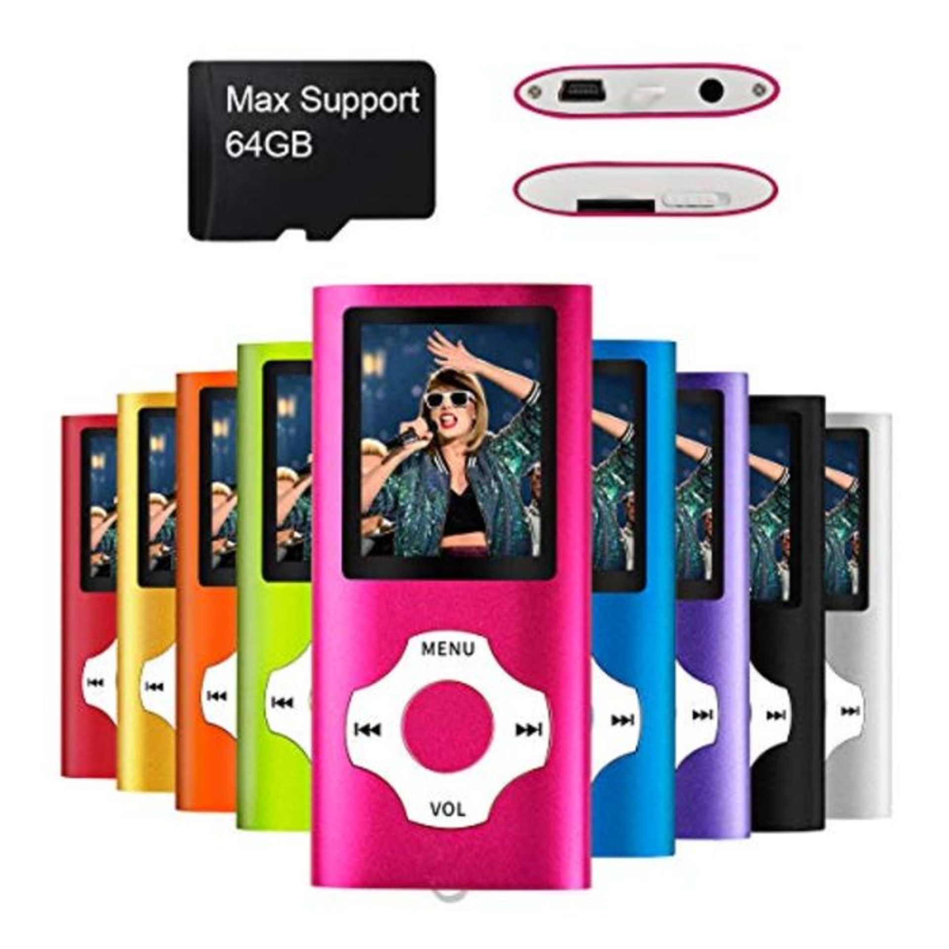 Mymahdi MP3/MP4 Portable Music Player, Photo Viewer,Voice Recorder,FM Radio,E-book,Exp