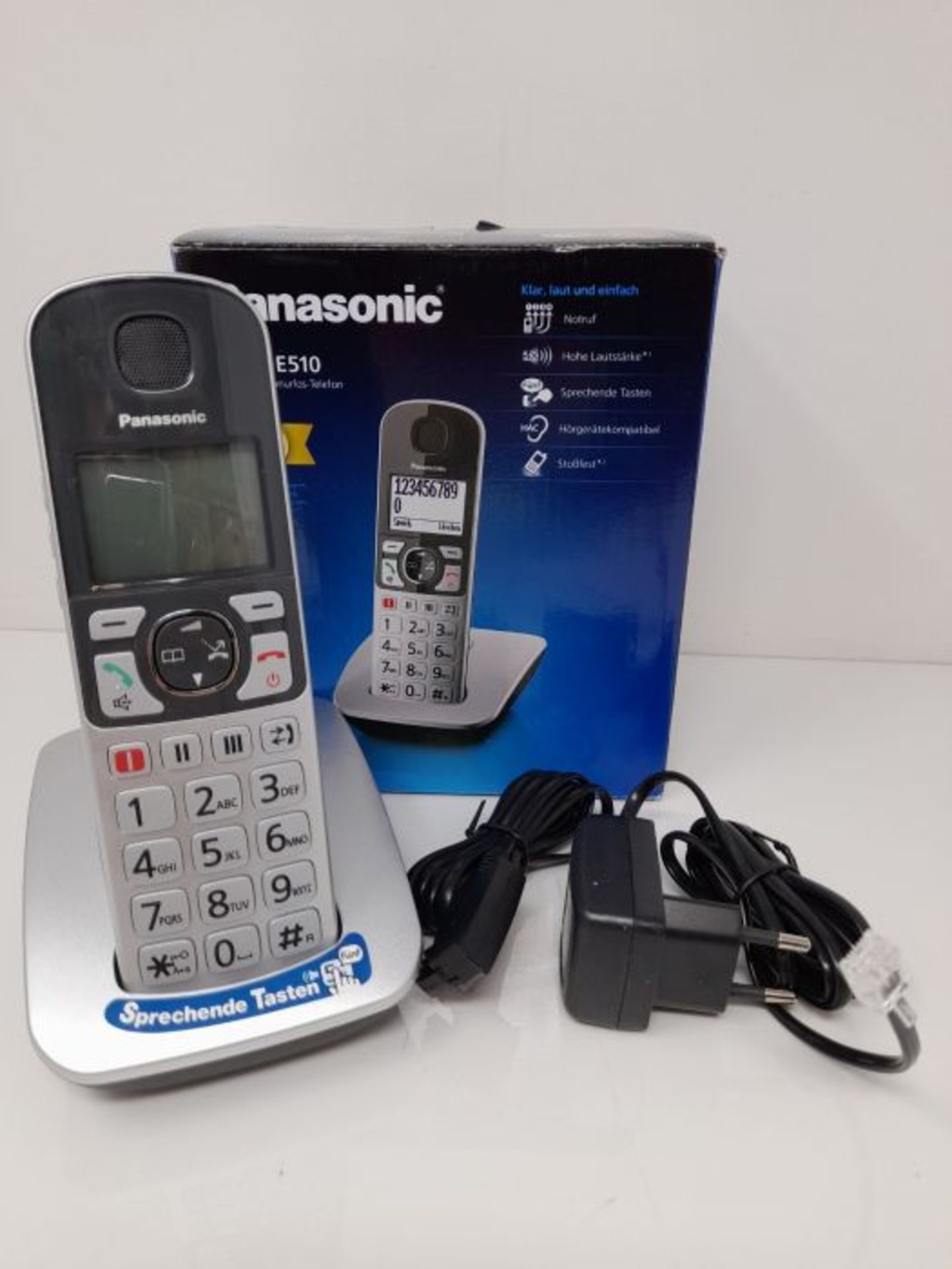 RRP £56.00 Panasonic KX-TGE510GS silver-black - Image 3 of 3