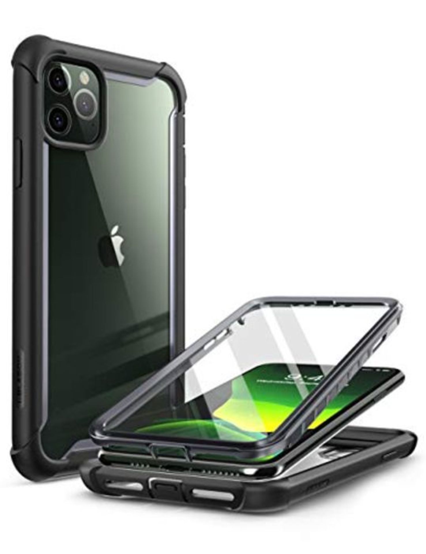 i-Blason Ares Case for iPhone 11 Pro Max 2019 Release, Dual Layer Rugged Clear Bumper