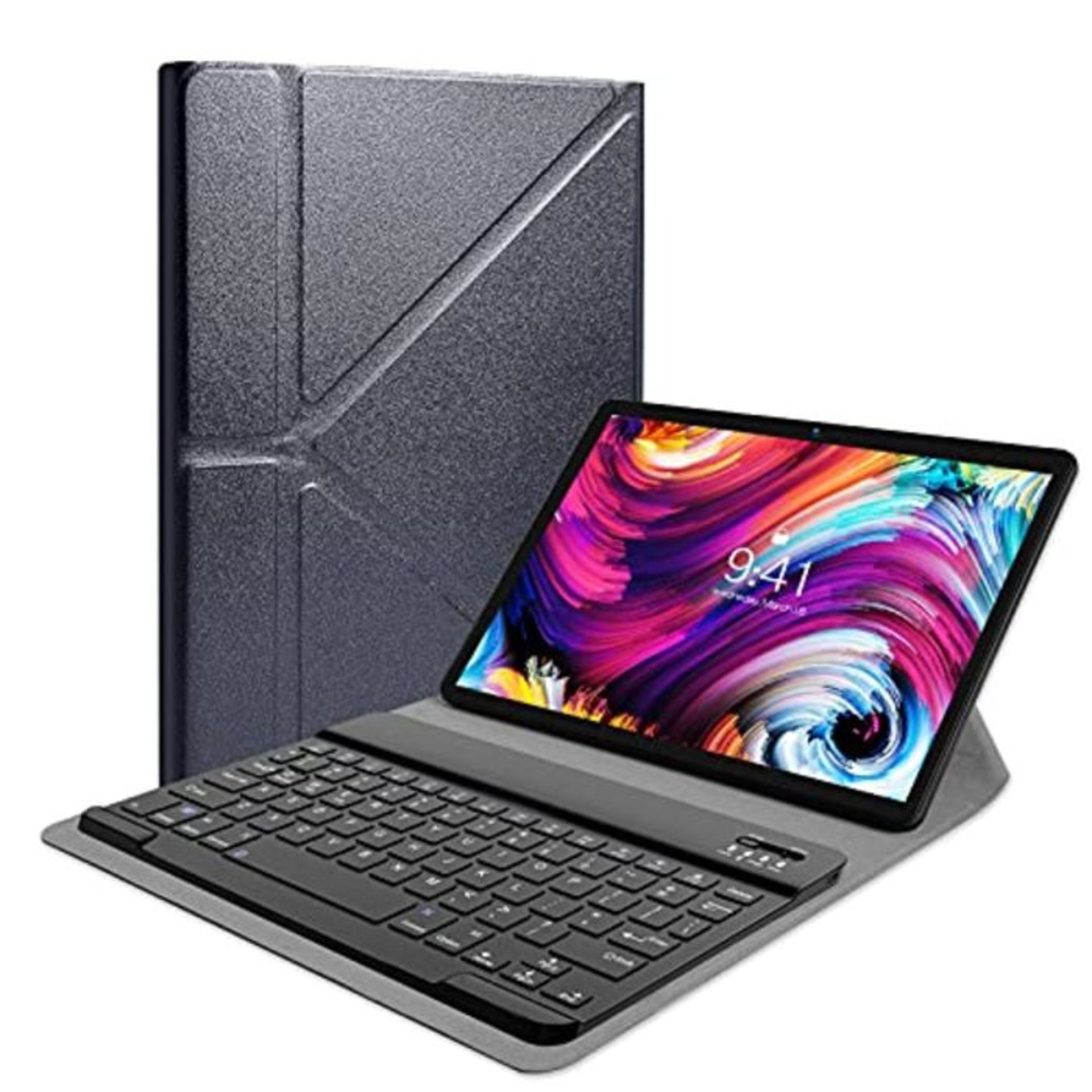 PRITOM Bluetooth Keyboard Suitable for 9-11 Inch Tablet Computer, Rechargeable Wireles