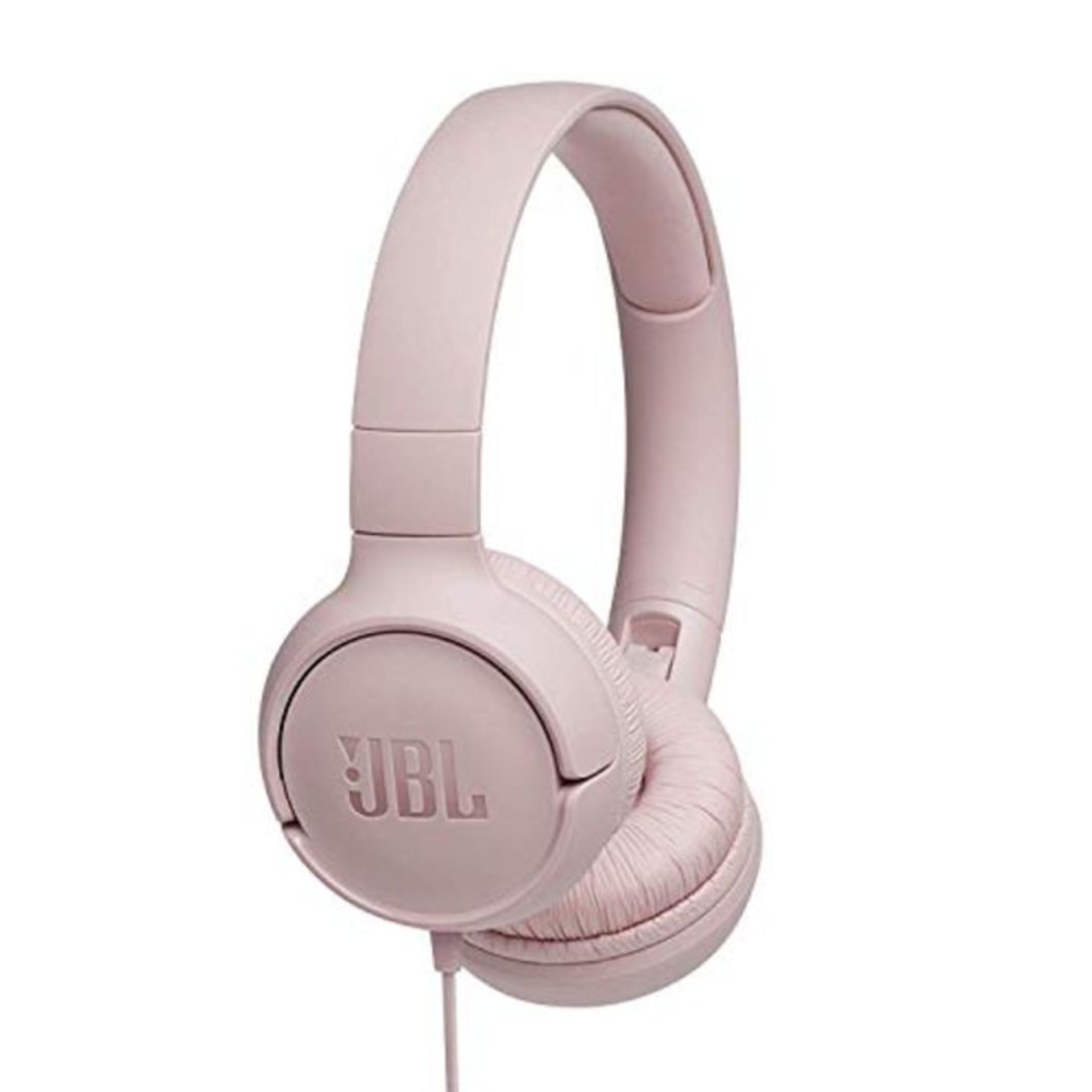 JBL T500 in Pink - Over Ear Lightweight / Foldable Headphones with Pure Bass Sound - 1