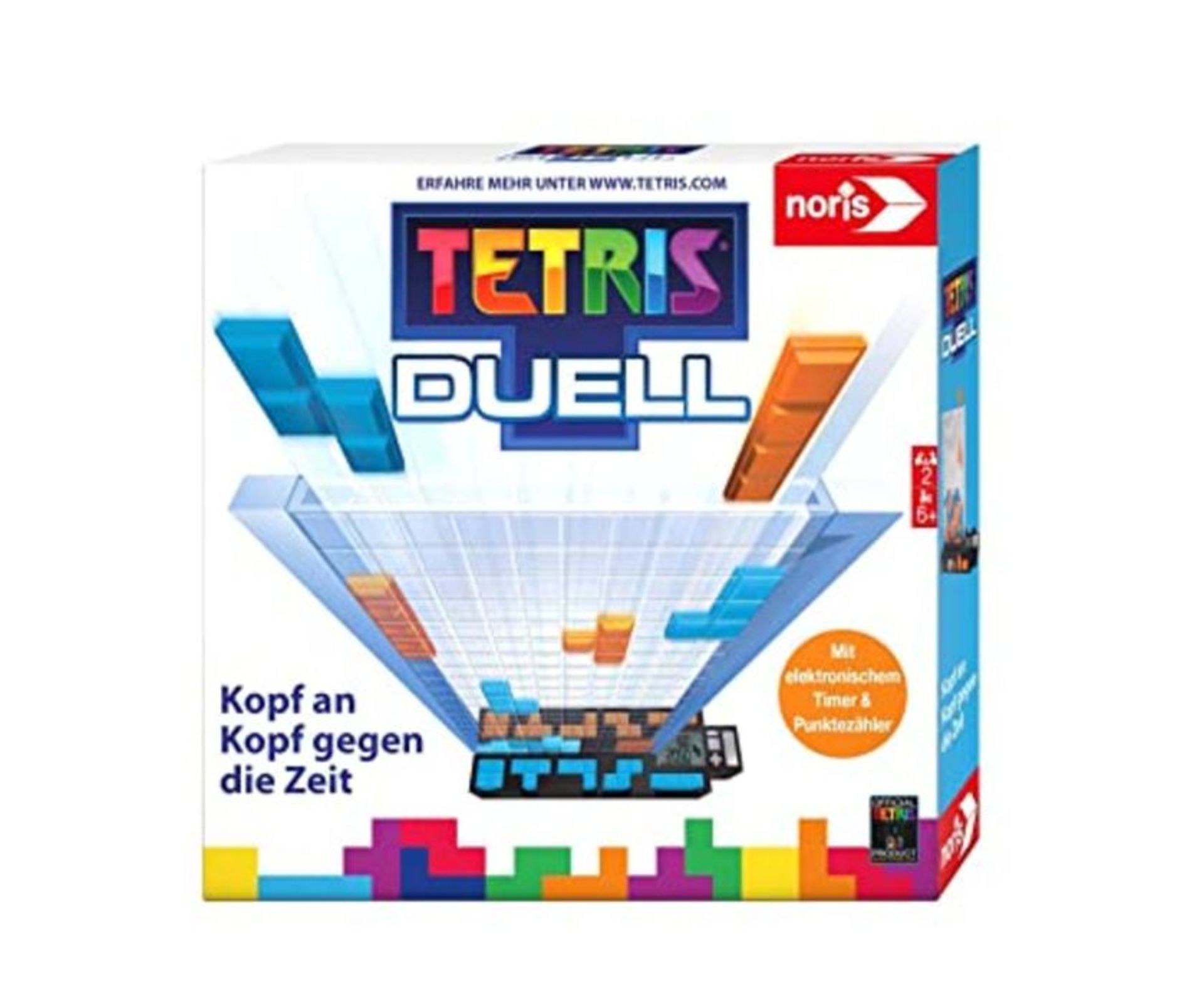 Noris 606101799  Tetris Duell, das packende Eins-gegen-Eins Strategiespiel für Gro
