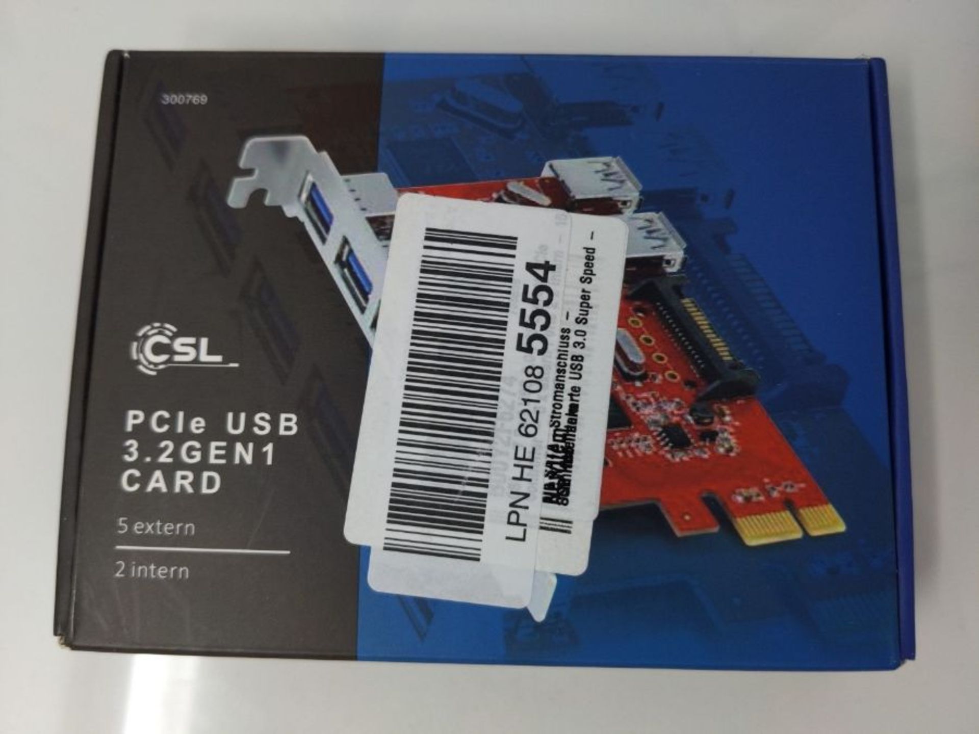 CSL - 7 Port USB 3.0 PCI Express PCIe Controller - 5x External Ports 2 x Internal - 15 - Image 2 of 3