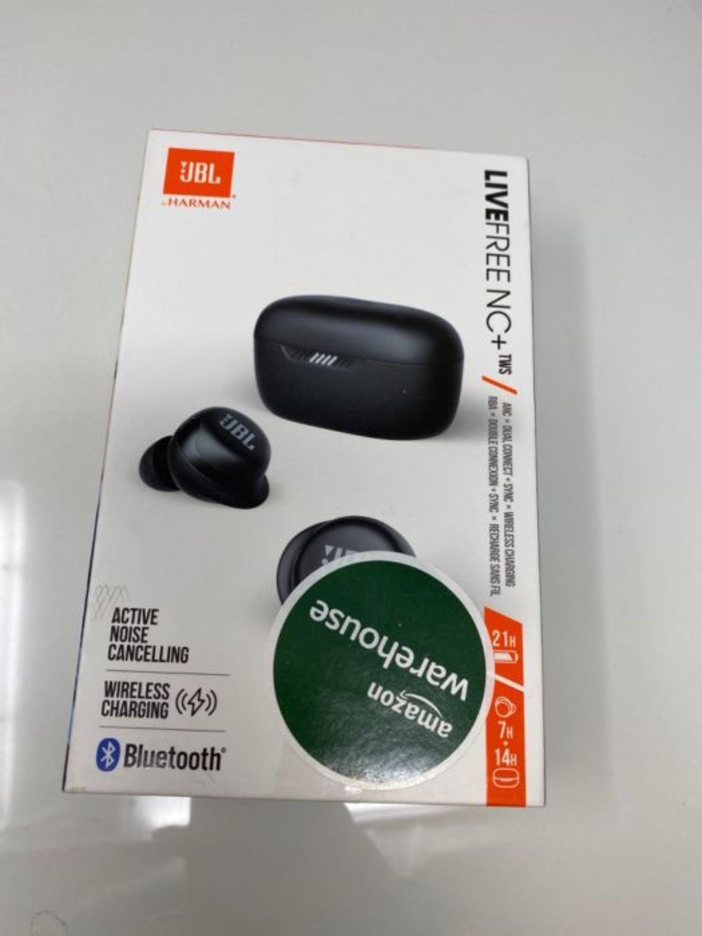 RRP £99.00 JBL Live Free Nc+ Tws - True Wireless Bluetooth Earbuds with Charging Case, in Black - Image 2 of 3