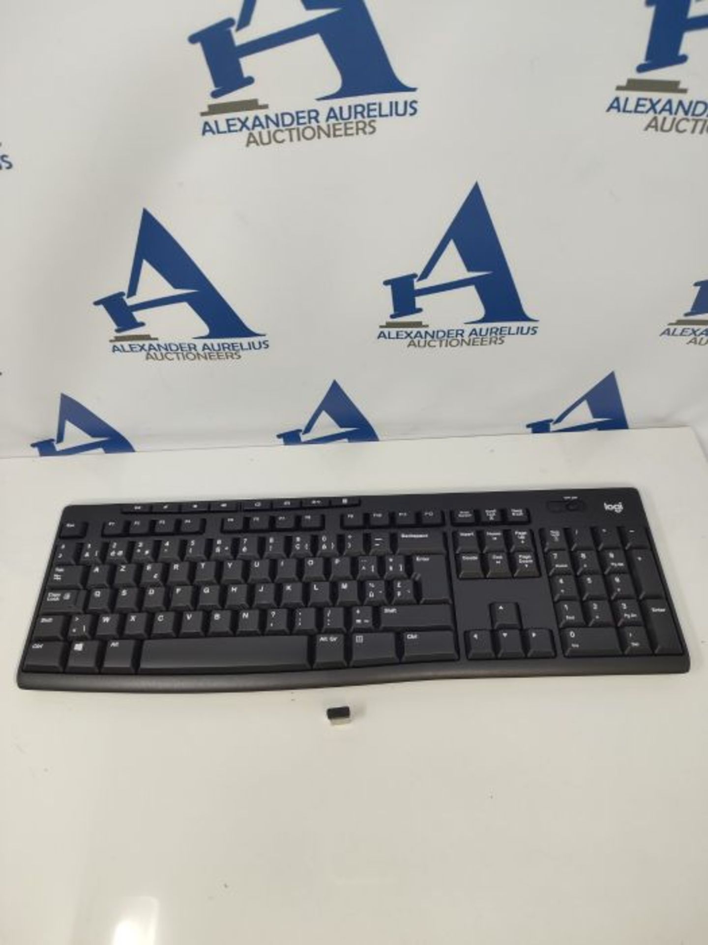 Logitech K270 Wireless Keyboard for Windows, AZERTY Belgian Layout - Black - Image 3 of 3
