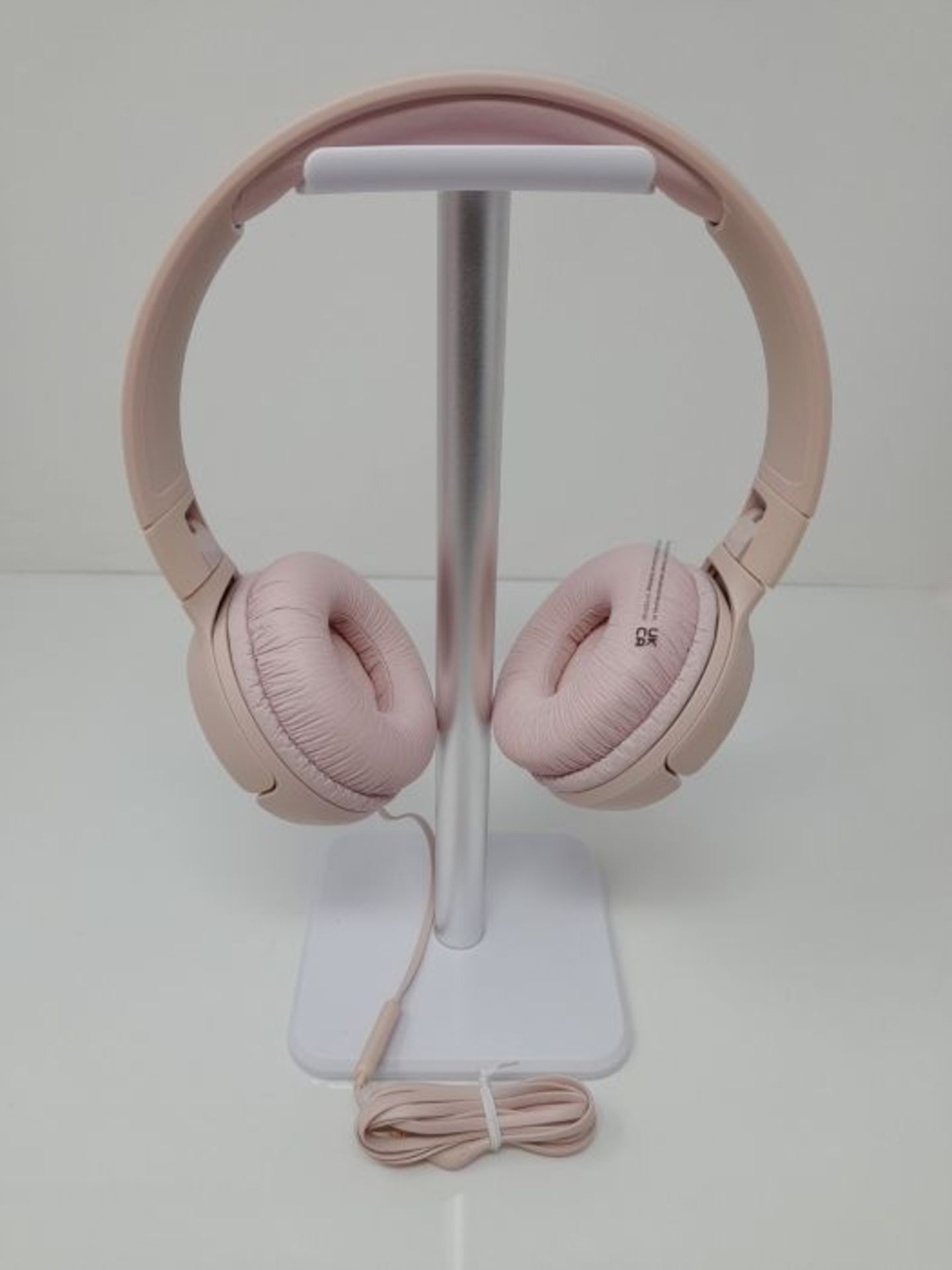 JBL T500 in Pink - Over Ear Lightweight / Foldable Headphones with Pure Bass Sound - 1 - Image 3 of 3
