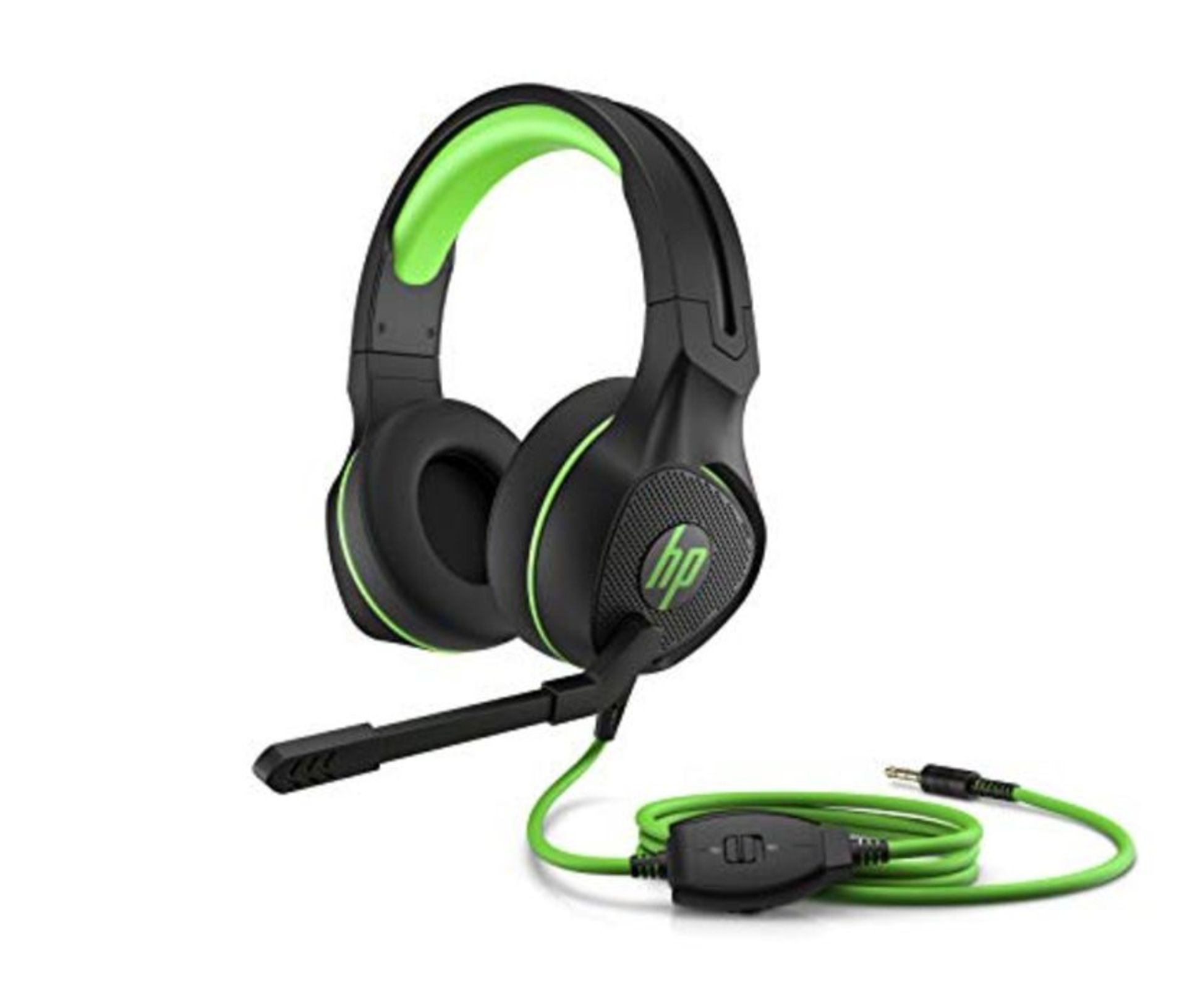 HP Pavilion Gaming Green Headset 400 - Padded Headset with Adjustable Mic and Control