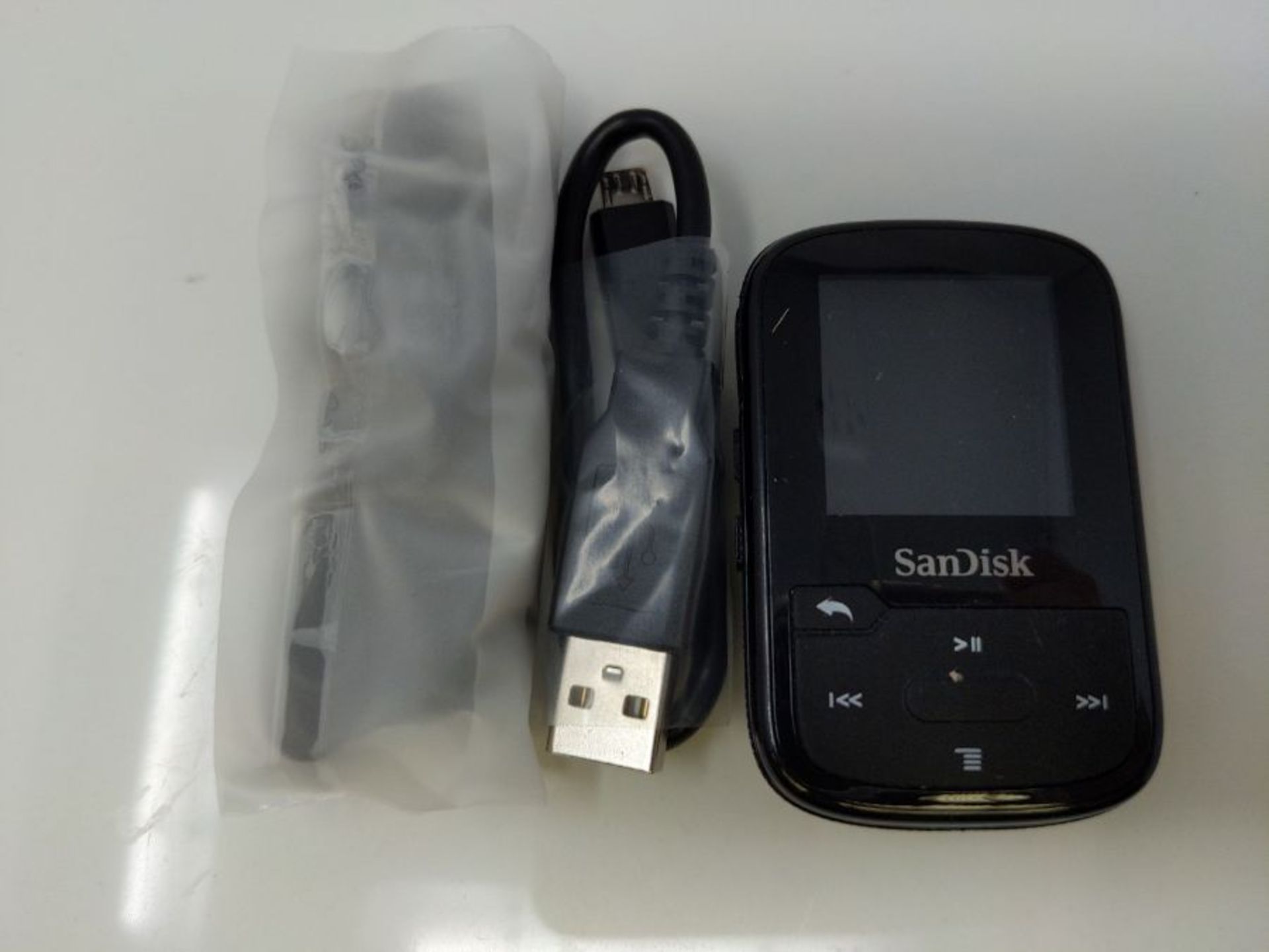 SanDisk Clip Sport Plus 32GB Wearable, Bluetooth MP3 Player - Black - Image 3 of 3