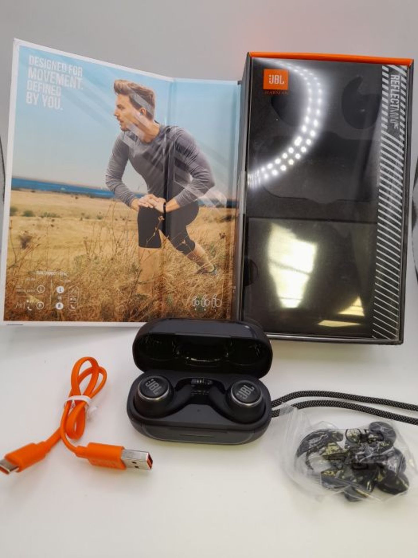 RRP £126.00 JBL Reflect Mini NC TWS - Small waterproof sports in-ear headphones with Bluetooth, wi - Image 2 of 3