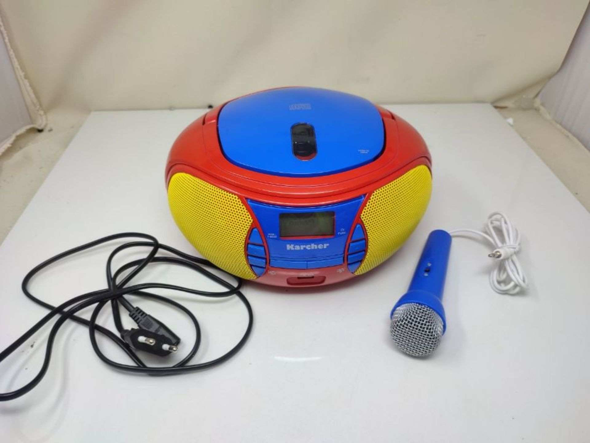 Karcher RR 5026 Portable CD Radio - Colourful Children's Boombox with CD Player, FM Ra - Image 3 of 3