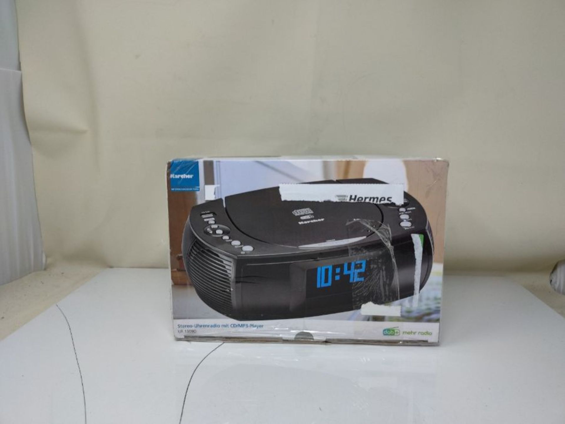 RRP £59.00 Karcher UR 1309D Radiowecker mit MP3 / CD Player und DAB+ / UKW Radio (je 20 Senderspe - Image 2 of 3